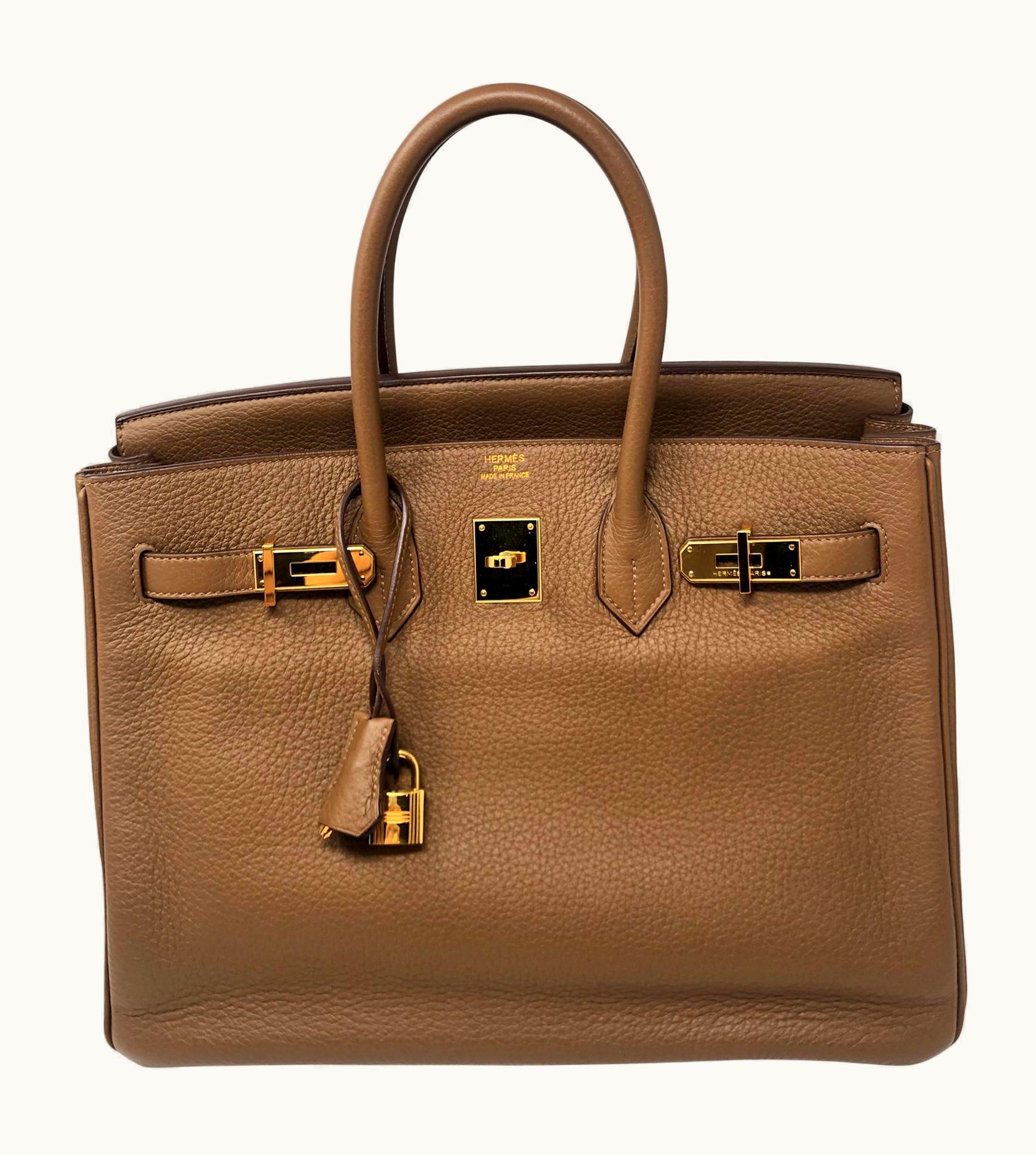 Hermès Birkin 35cm - Alezan - Epsom - Sellier - Gold (GHW)