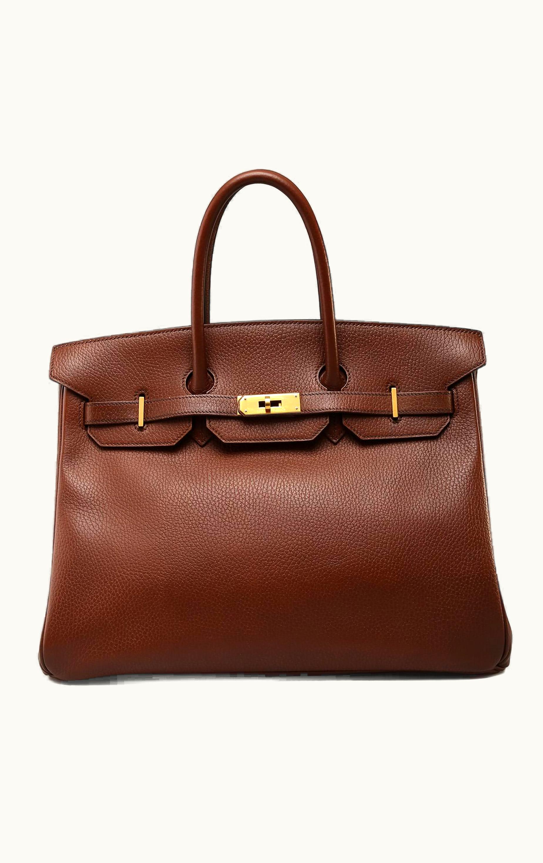 Hermès Birkin 35cm - Havane - Togo - Retourne - Gold (GHW)