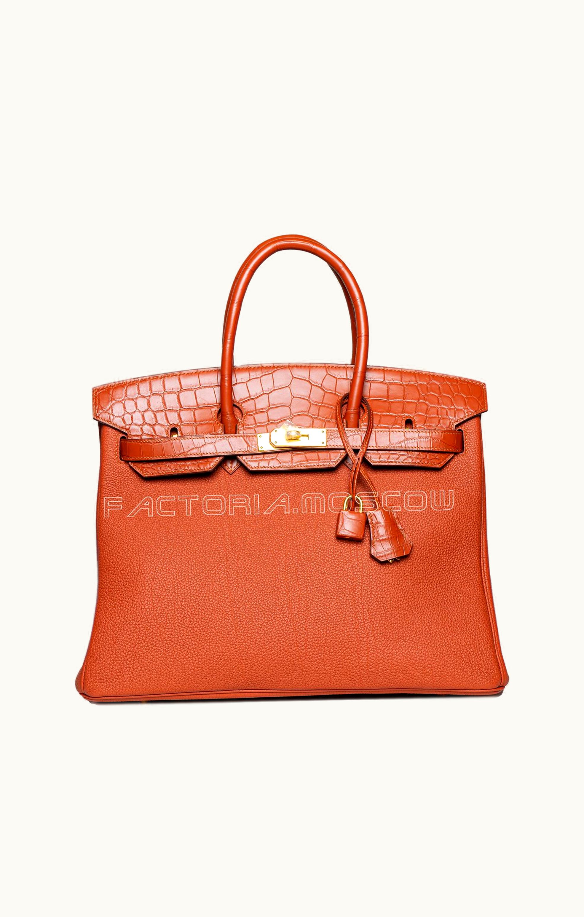 Hermès Hermès Birkin 35cm - Cuivre - Swift - Sellier - Gold (GHW)