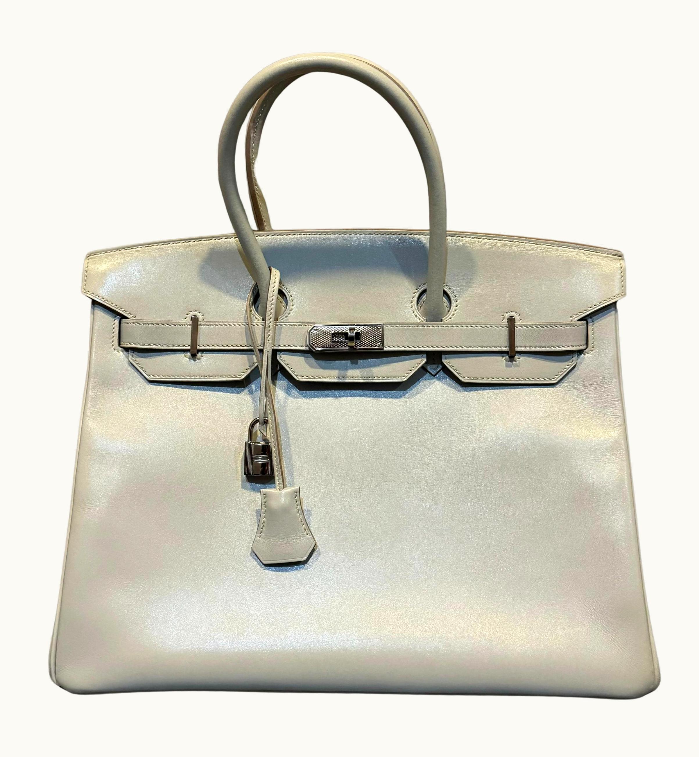 Hermès Birkin 35cm - Gris Perle - Clemence - Sellier - Palladium (PHW)