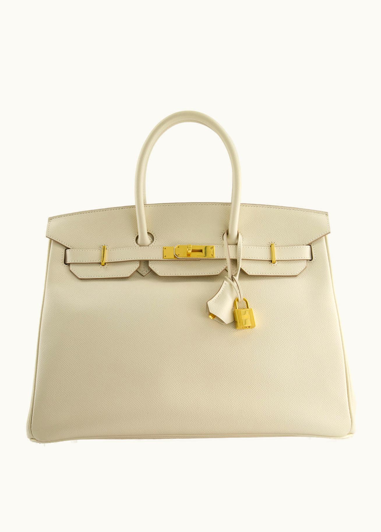 Hermès Hermès Birkin 35cm - Craie - Swift - Sellier - Gold (GHW)