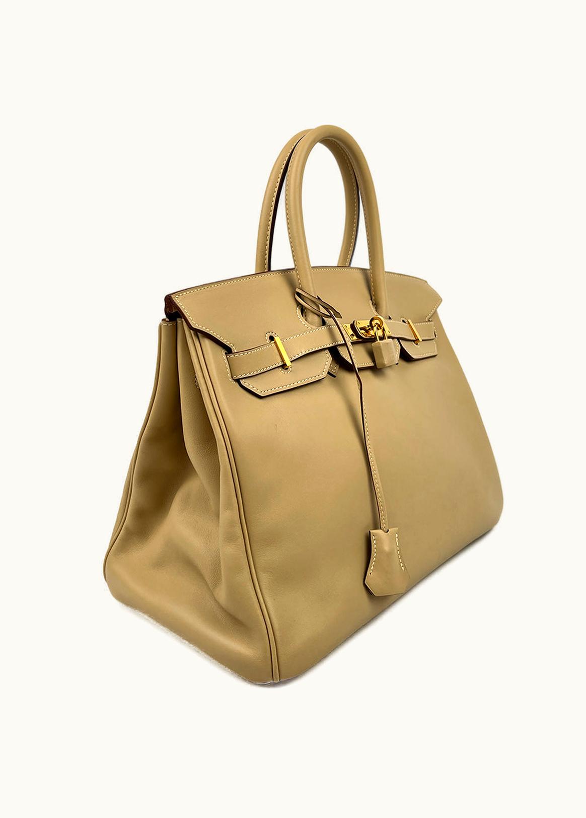 Hermès Hermès Birkin 35cm - Argile - Swift - Sellier - Gold (GHW)