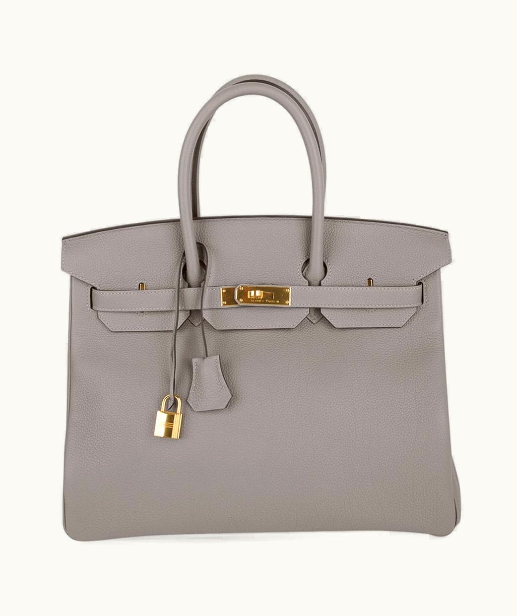 Hermès Hermès Birkin 35cm - Gris Asphalte - Clemence - Sellier - Gold (GHW)