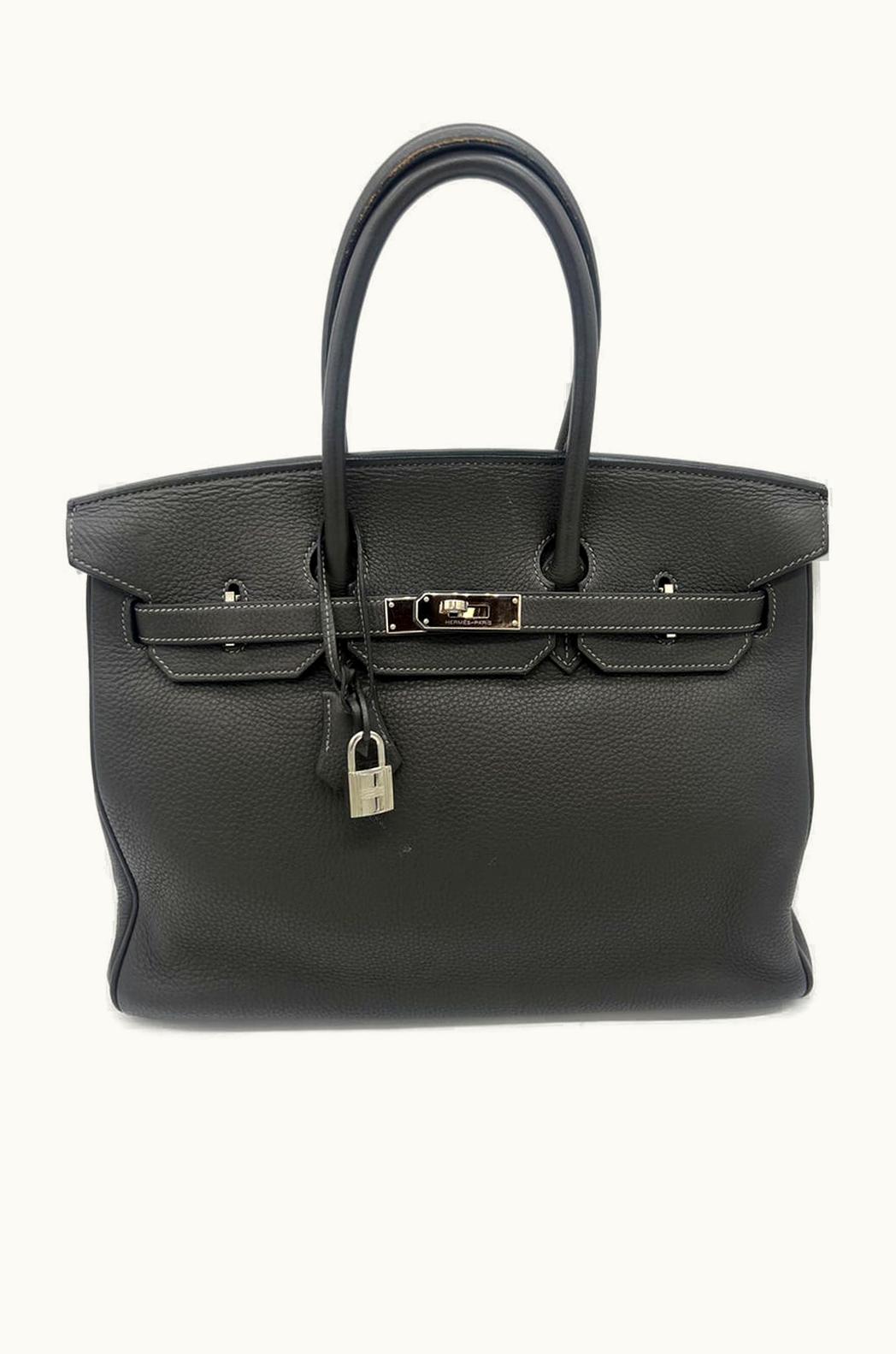 Hermès Hermès Birkin 35cm - Graphite - Swift - Retourne - Palladium (PHW)