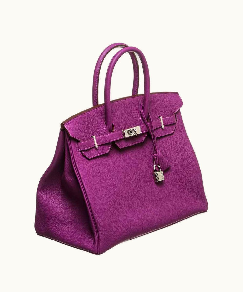 Hermès Hermès Birkin 35cm - Anemone - Swift - Retourne - Palladium (PHW)
