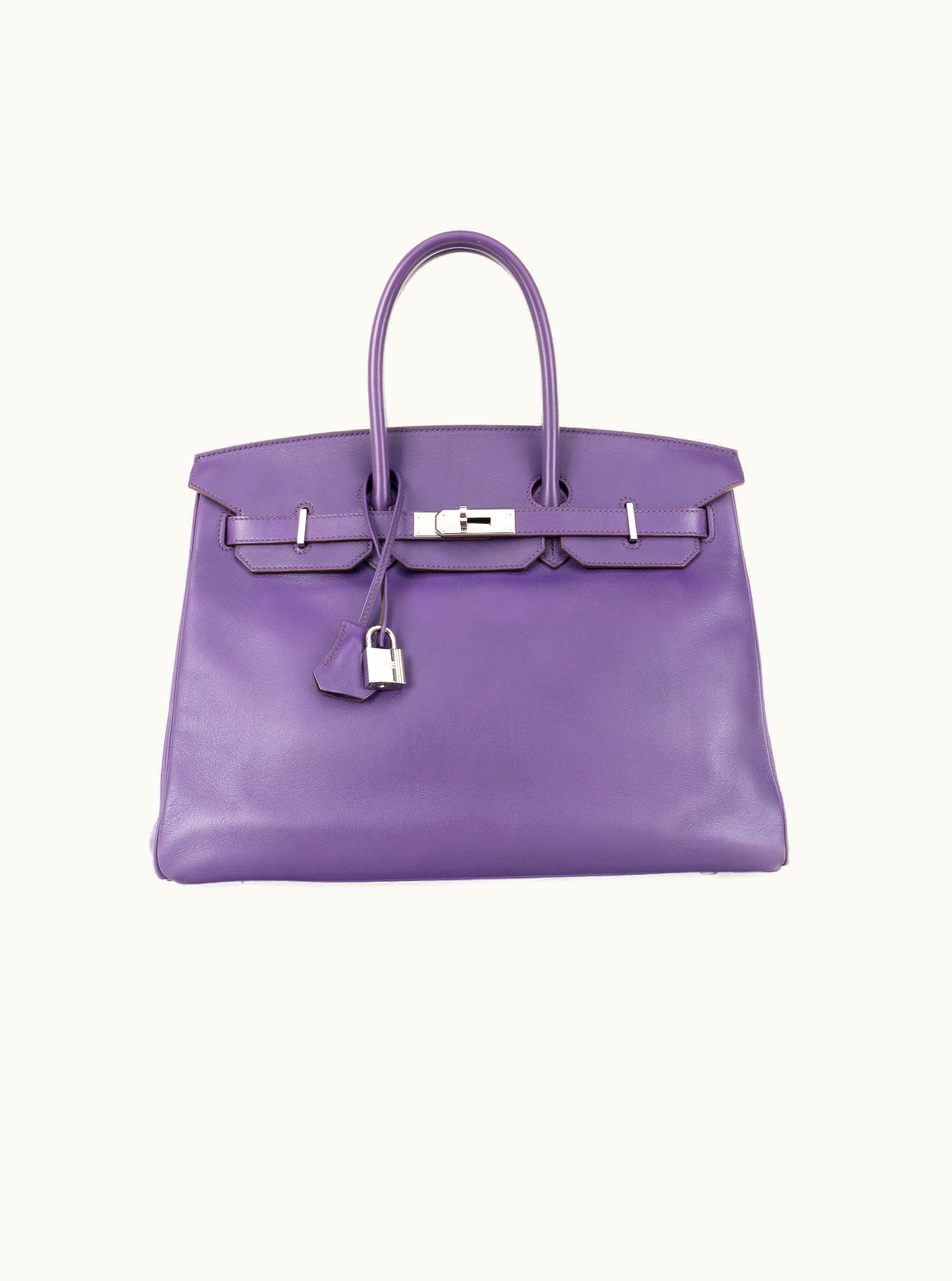 Hermès Hermès Birkin 35cm - Iris - Epsom - Retourne - Palladium (PHW)