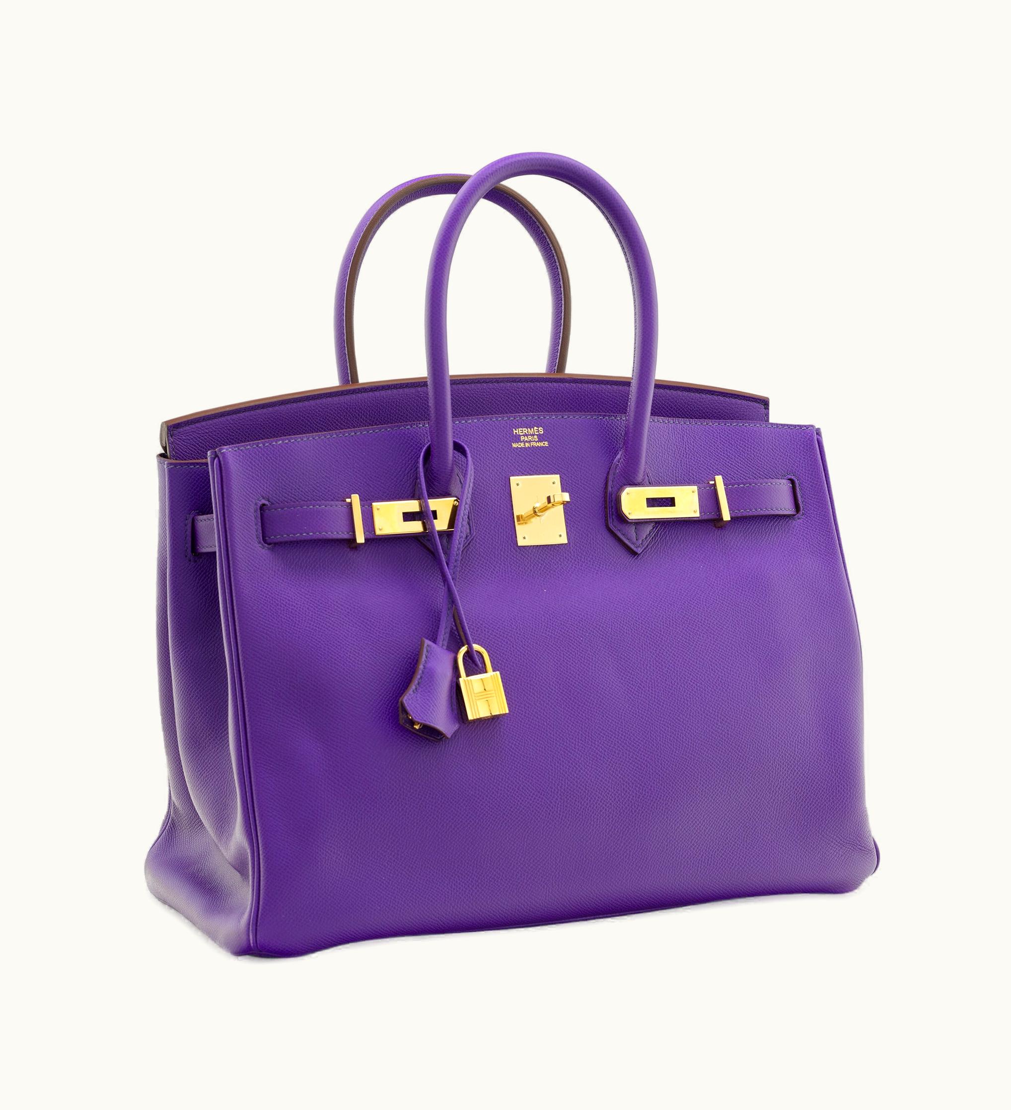 Hermès Hermès Birkin 35cm - Crocus - Togo - Retourne - Gold (GHW)