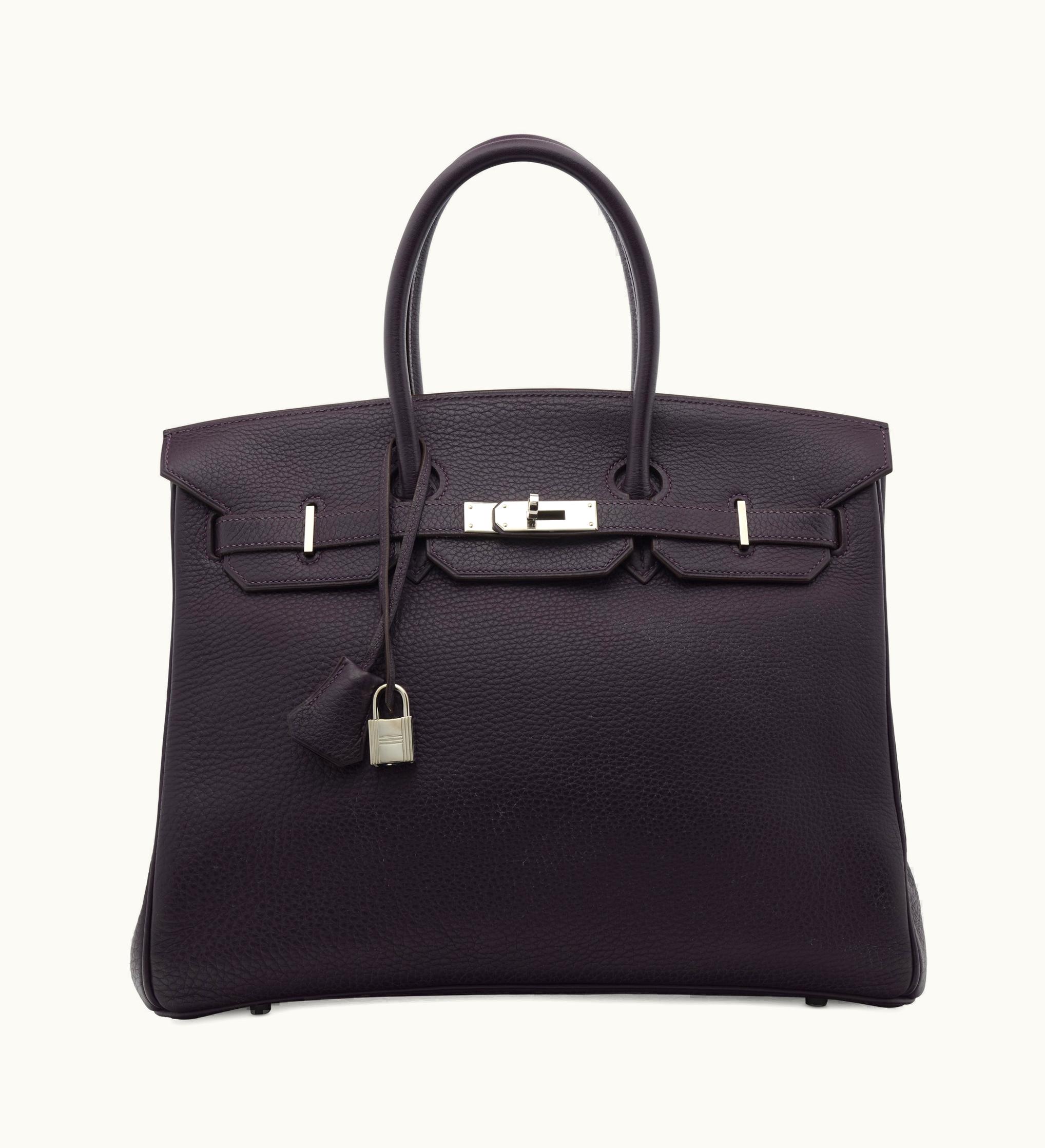 Hermès Hermès Birkin 35cm - Prune - Togo - Retourne - Palladium (PHW)