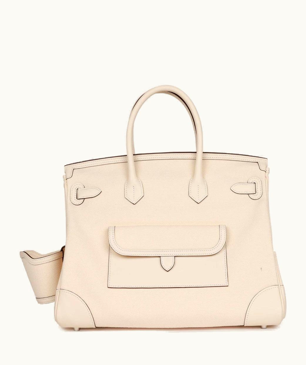 Hermès Hermès Birkin 35cm - Nata - Epsom - Retourne - Palladium (PHW)