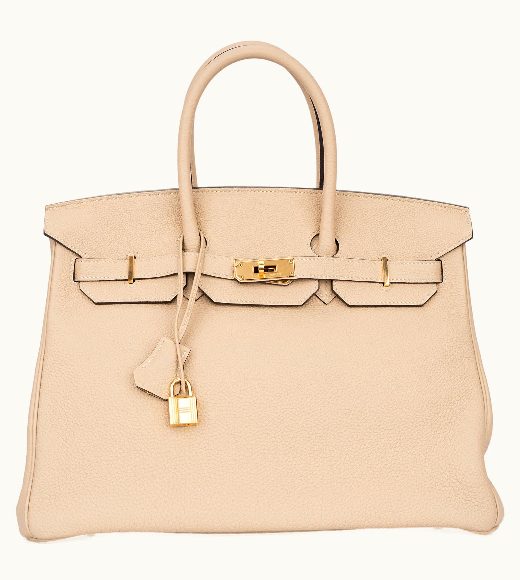 Hermès Hermès Birkin 35cm - Trench - Togo - Retourne - Gold (GHW)