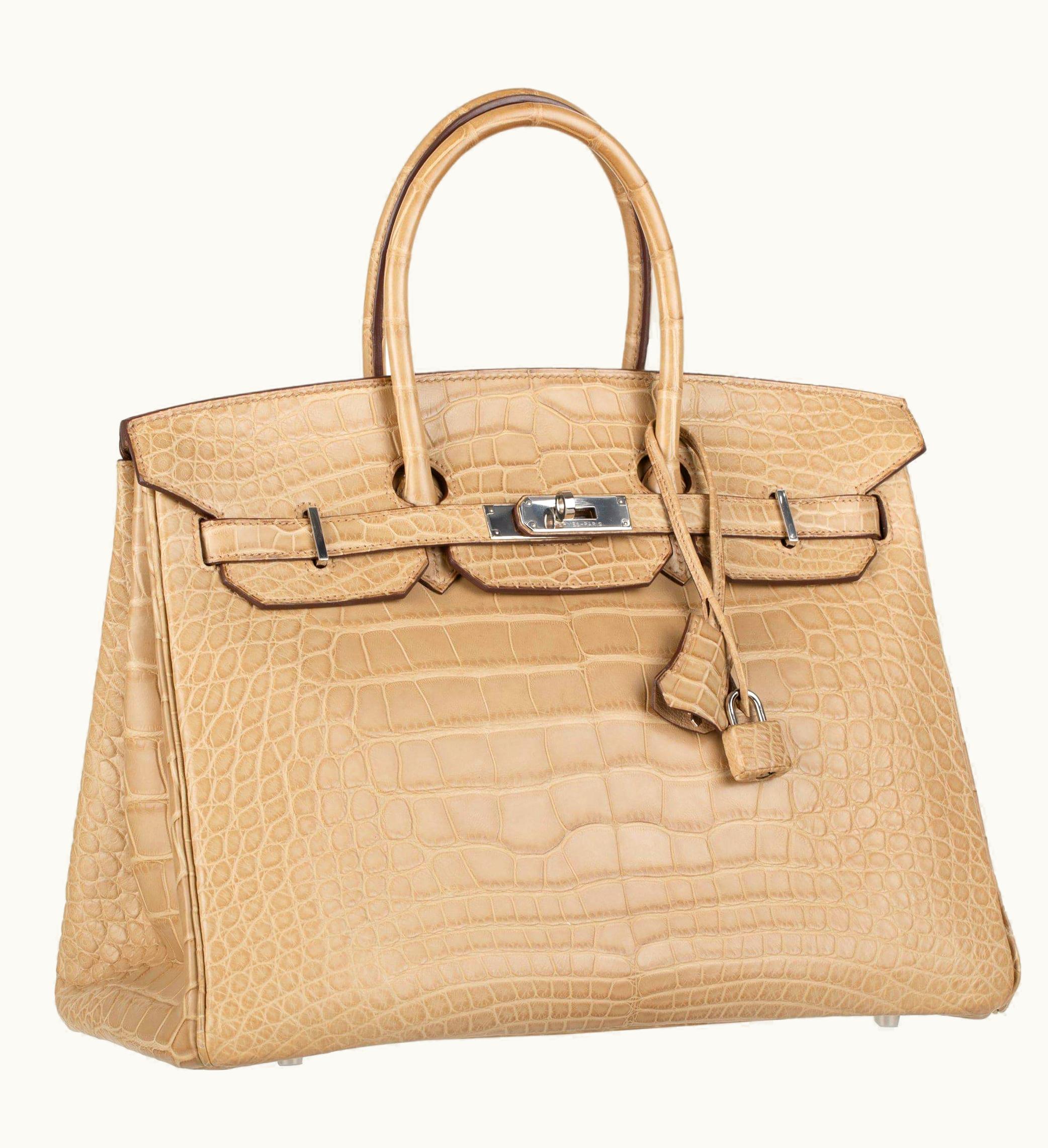 Hermès Hermès Birkin 35cm - Poussiere - Togo - Retourne - Palladium (PHW)