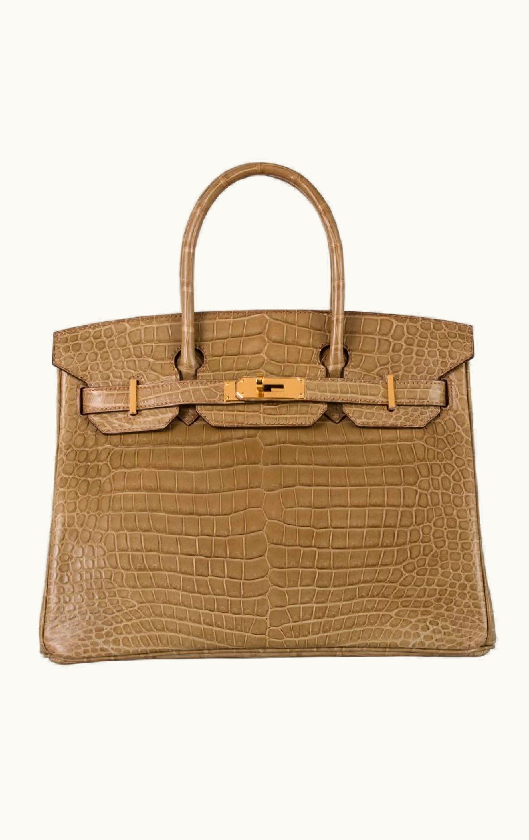 Hermès Hermès Birkin 35cm - Poussiere - Epsom - Retourne - Gold (GHW)