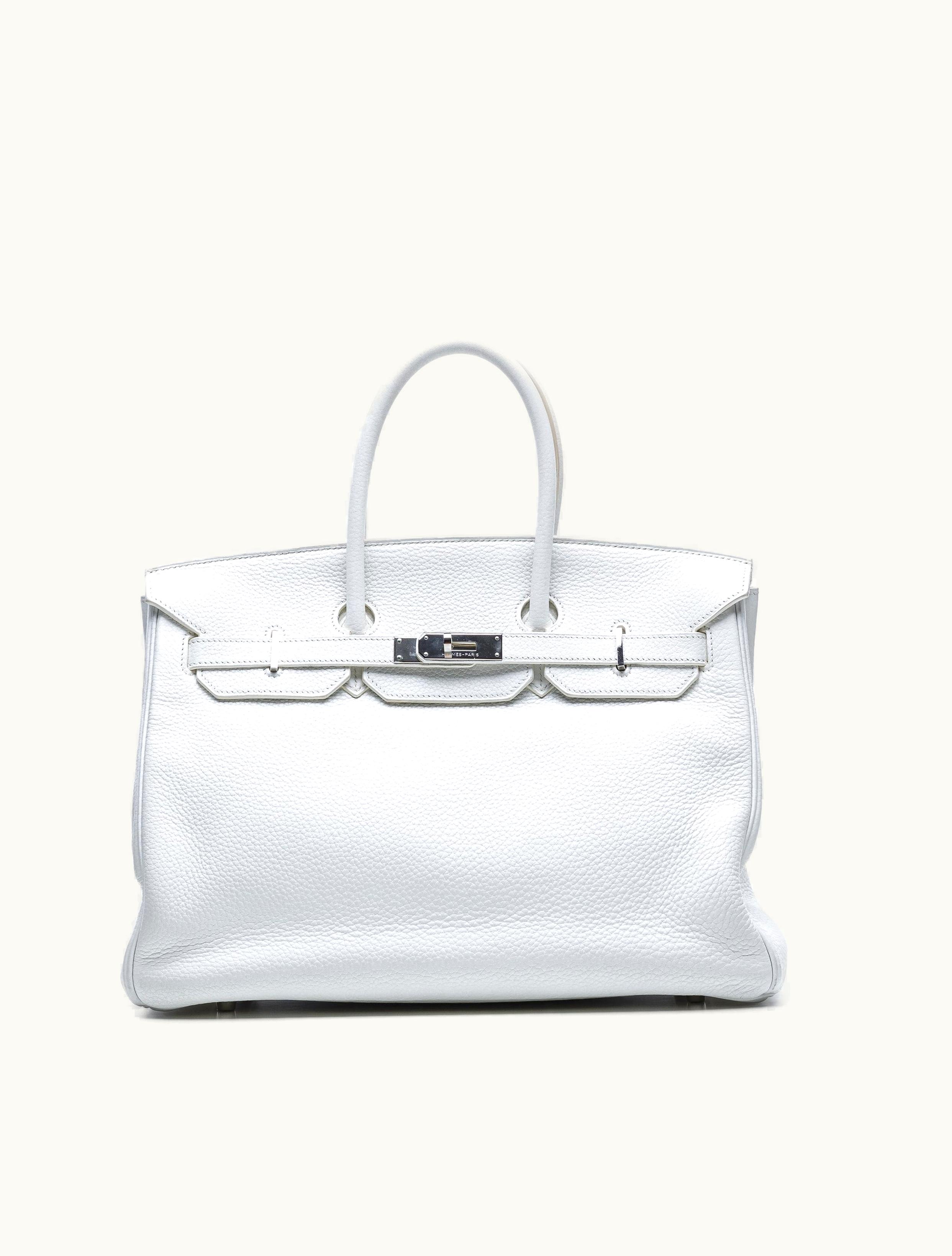 Hermès Hermès Birkin 35cm - Blanc - Clemence - Sellier - Palladium (PHW)