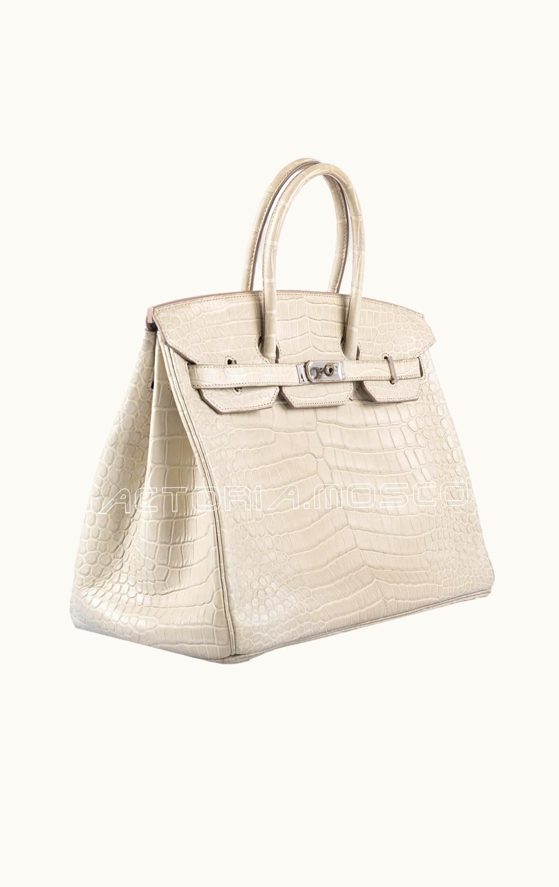 Hermès Hermès Birkin 35cm - Beton - Togo - Sellier - Palladium (PHW)
