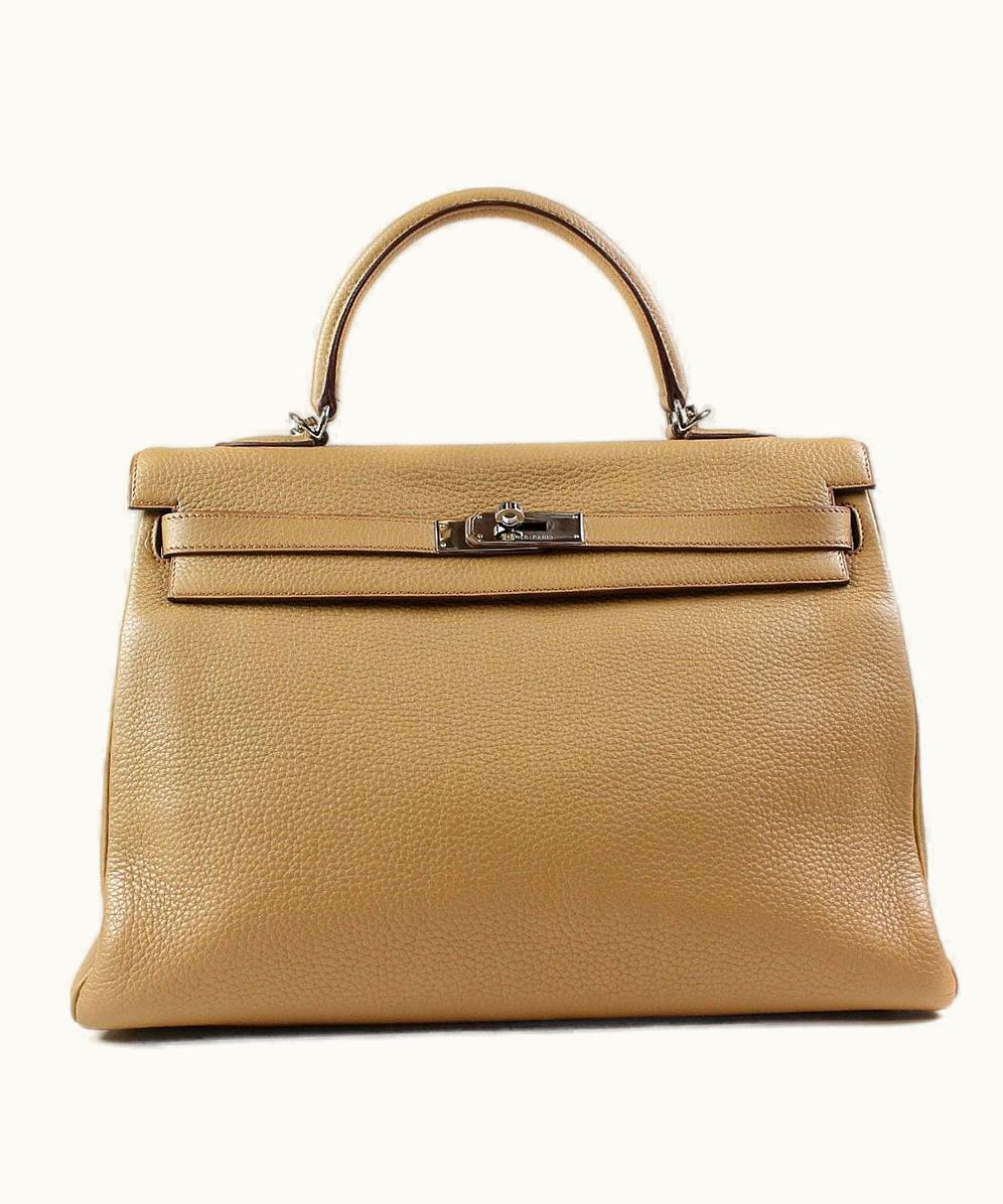 Hermès Hermès Birkin 35cm - Tabac Camel - Clemence - Sellier - Palladium (PHW)