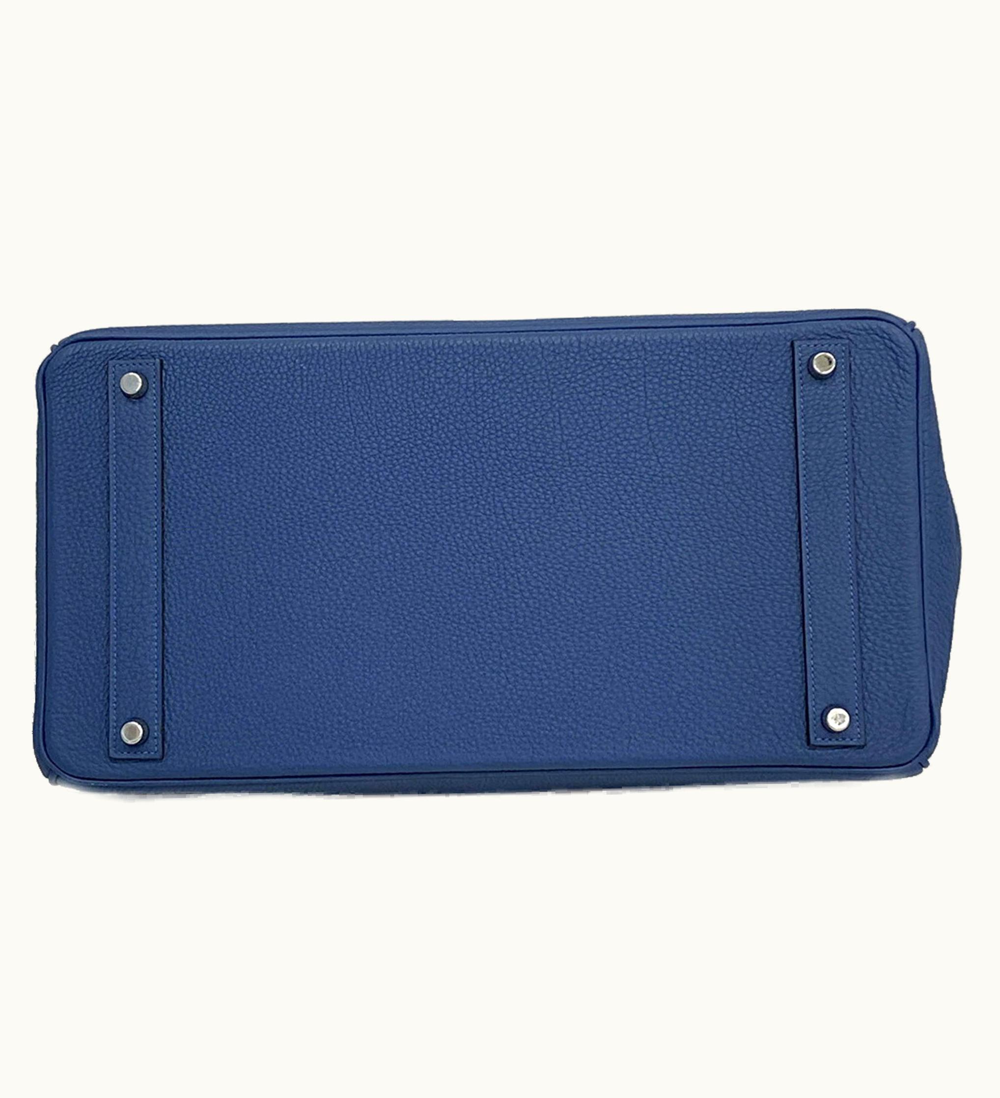 Hermès Hermès Birkin 40cm - Bleu Roi - Clemence - Sellier - Palladium (PHW)