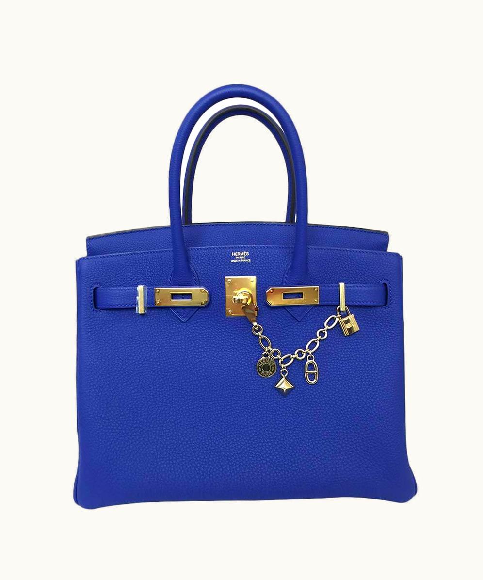 Hermès Hermès Birkin 40cm - Bleu Electrique - Epsom - Retourne - Gold (GHW)