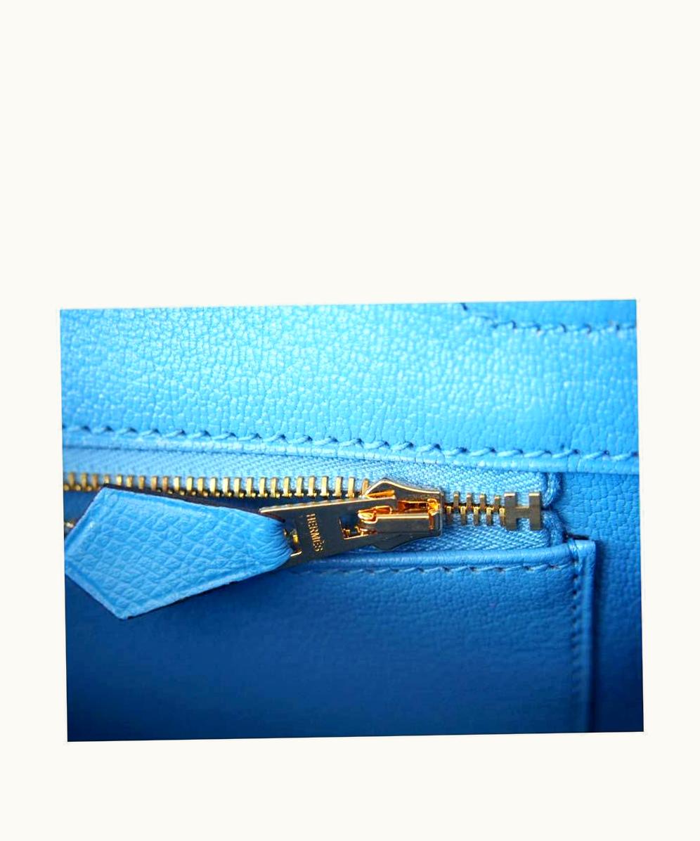 Hermès Hermès Birkin 40cm - Bleu Paradis - Togo - Sellier - Gold (GHW)