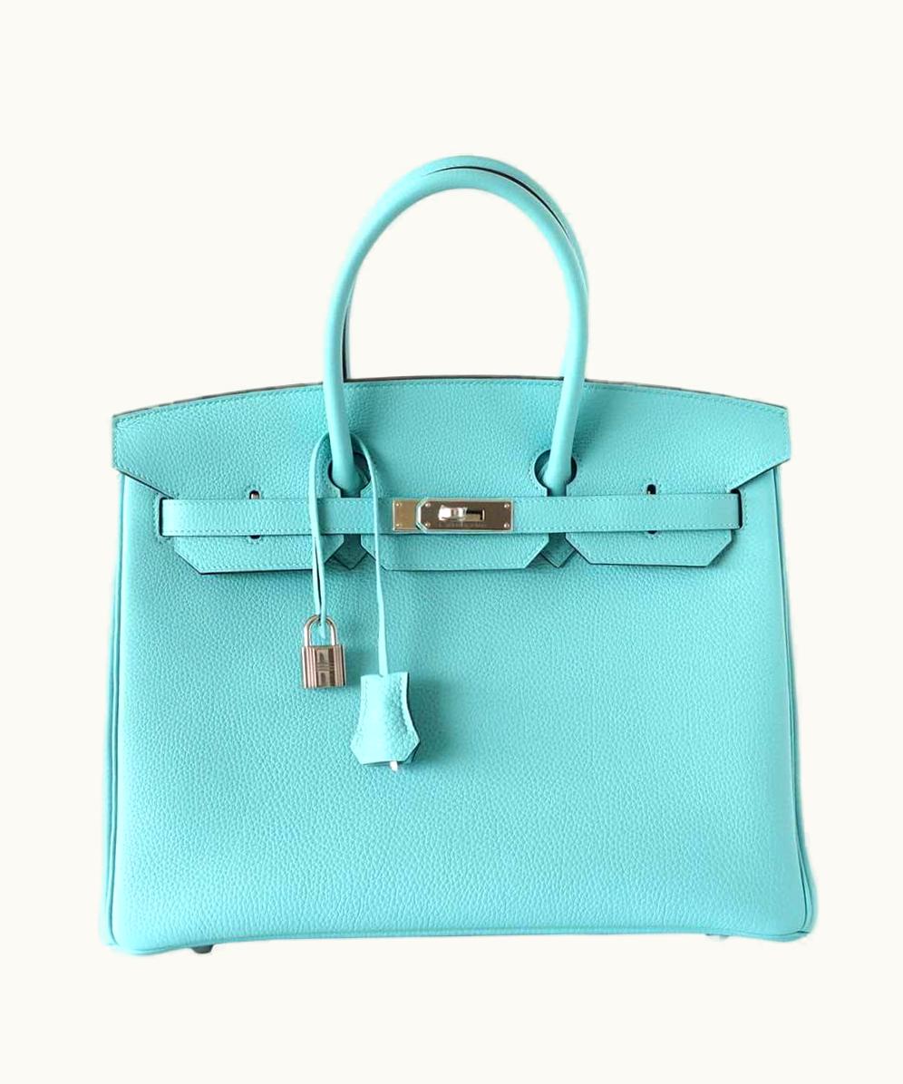 Hermès Hermès Birkin 40cm - Bleu Atoll - Clemence - Sellier - Palladium (PHW)