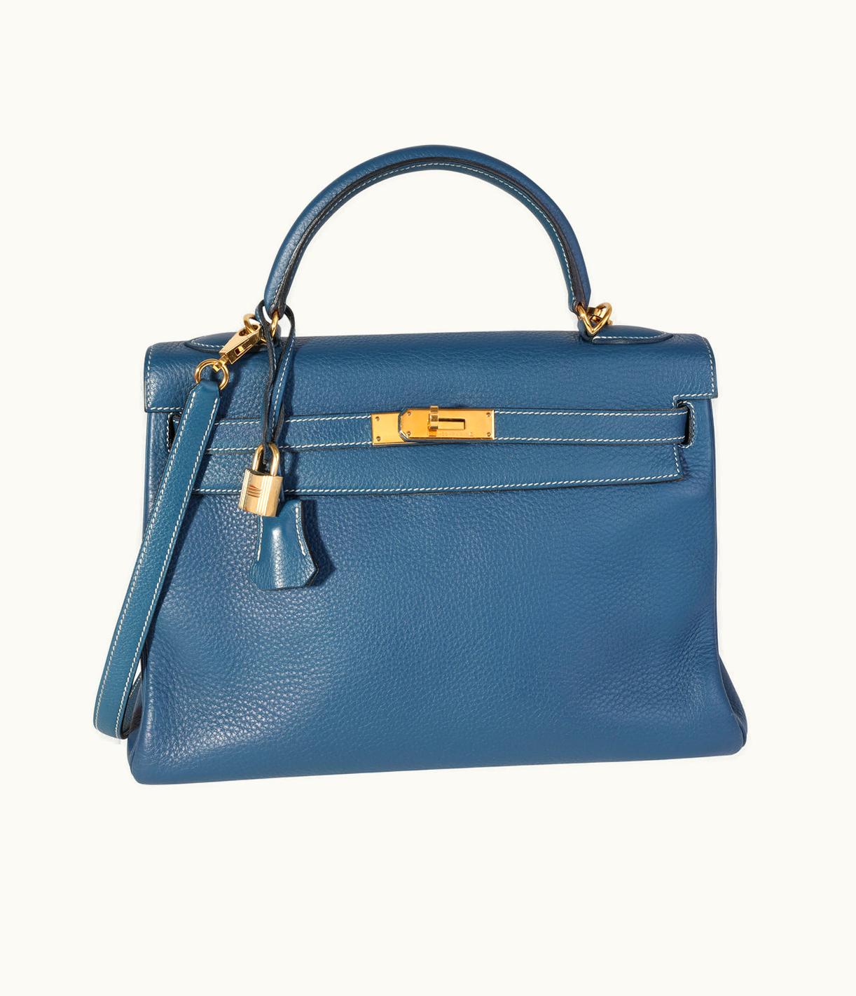Hermès Hermès Birkin 40cm - Bleu Thalassa - Swift - Retourne - Gold (GHW)