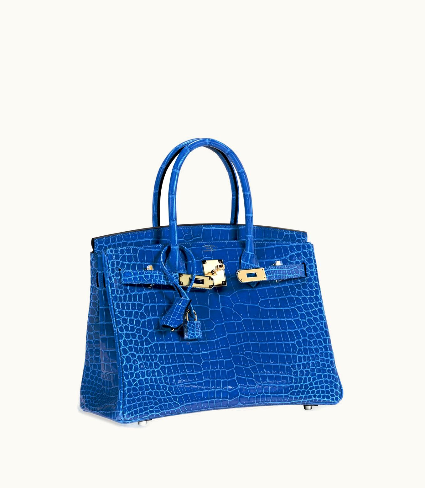 Hermès Hermès Birkin 40cm - Bleu Izmir - Togo - Retourne - Gold (GHW)