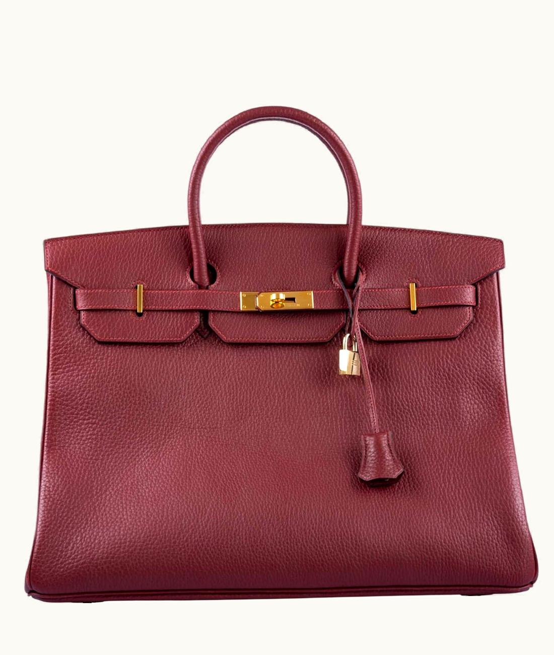 Hermès Hermès Birkin 40cm - Rouge H - Clemence - Retourne - Gold (GHW)