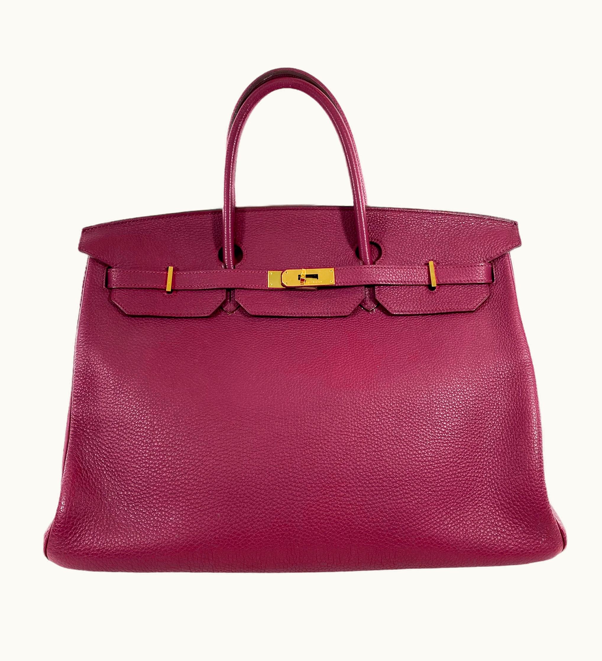Hermès Hermès Birkin 40cm - Rubis - Clemence - Retourne - Gold (GHW)