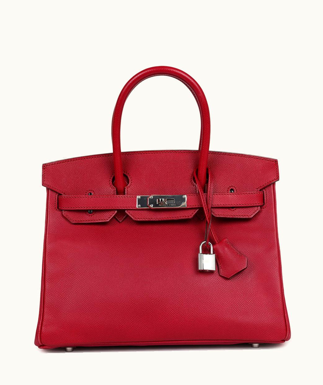 Hermès Hermès Birkin 40cm - Rubis - Clemence - Retourne - Palladium (PHW)