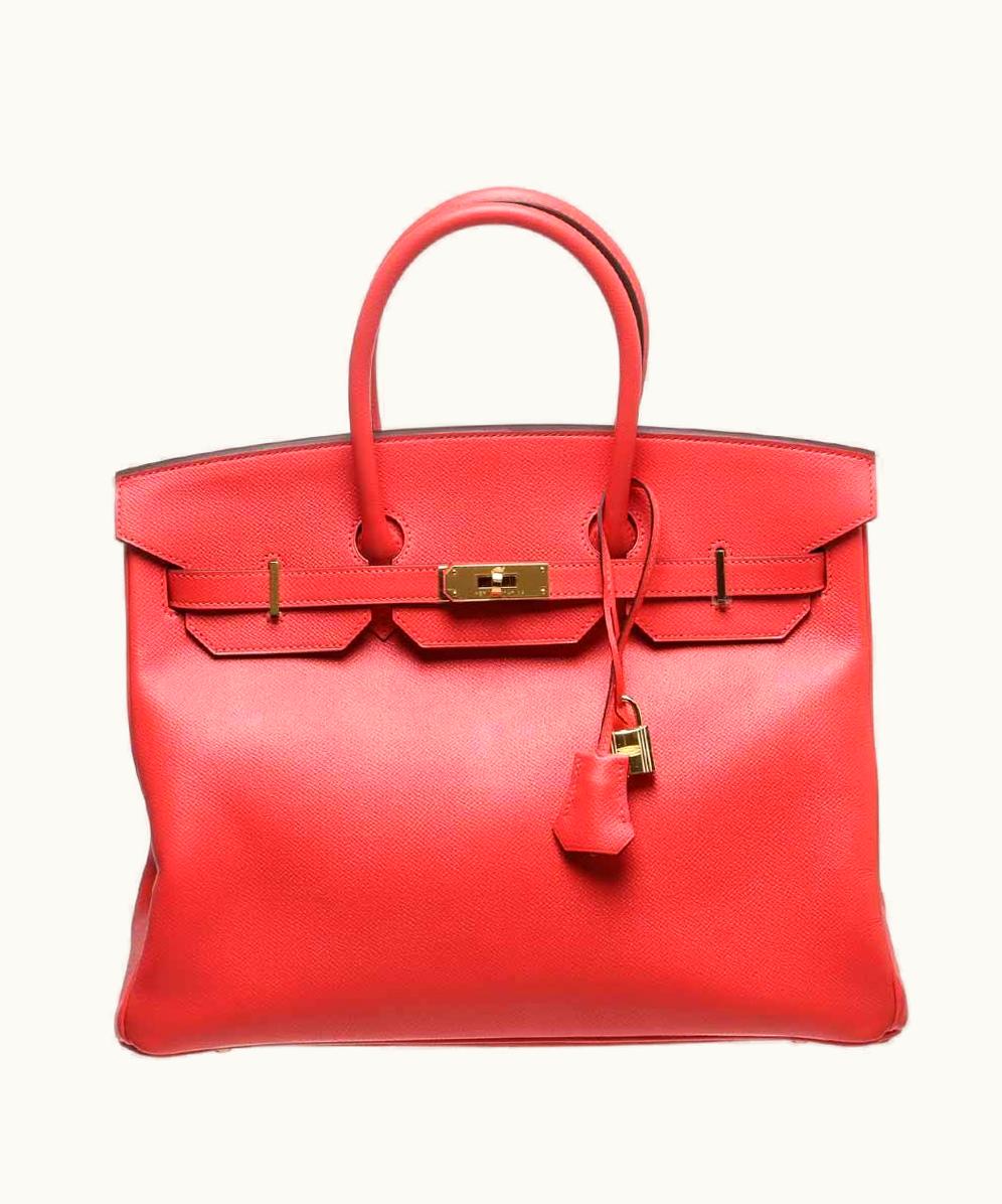 Hermès Hermès Birkin 40cm - Rouge Pivoine - Swift - Retourne - Gold (GHW)