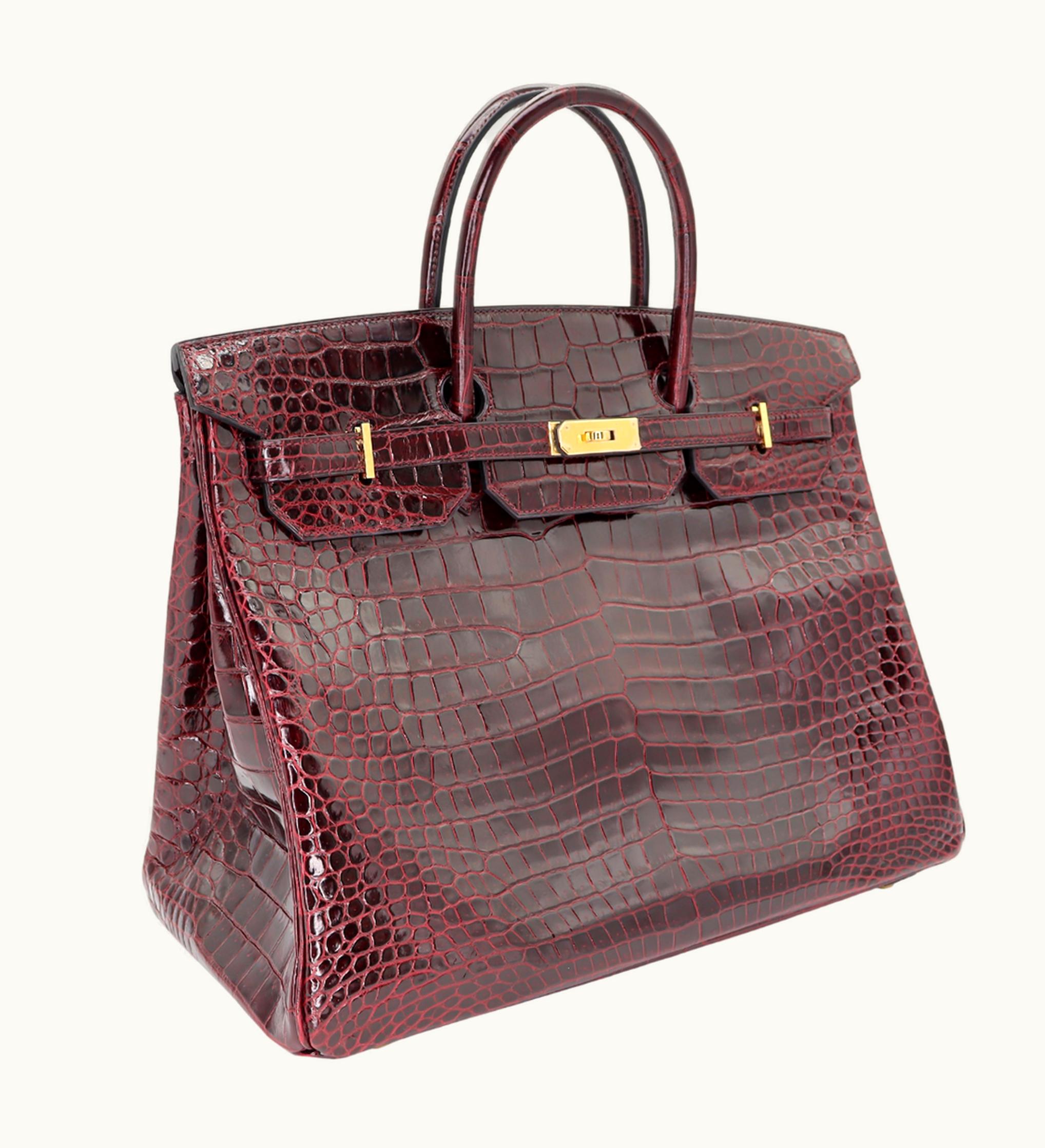 Hermès Hermès Birkin 40cm - Bordeaux - Epsom - Retourne - Gold (GHW)