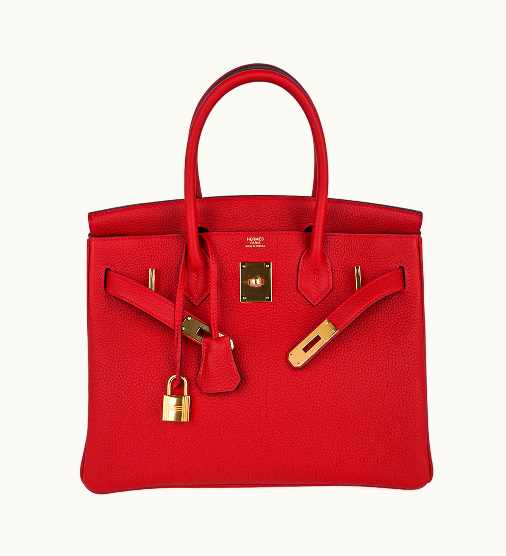 Hermès Hermès Birkin 40cm - Rouge Vif - Clemence - Sellier - Gold (GHW)