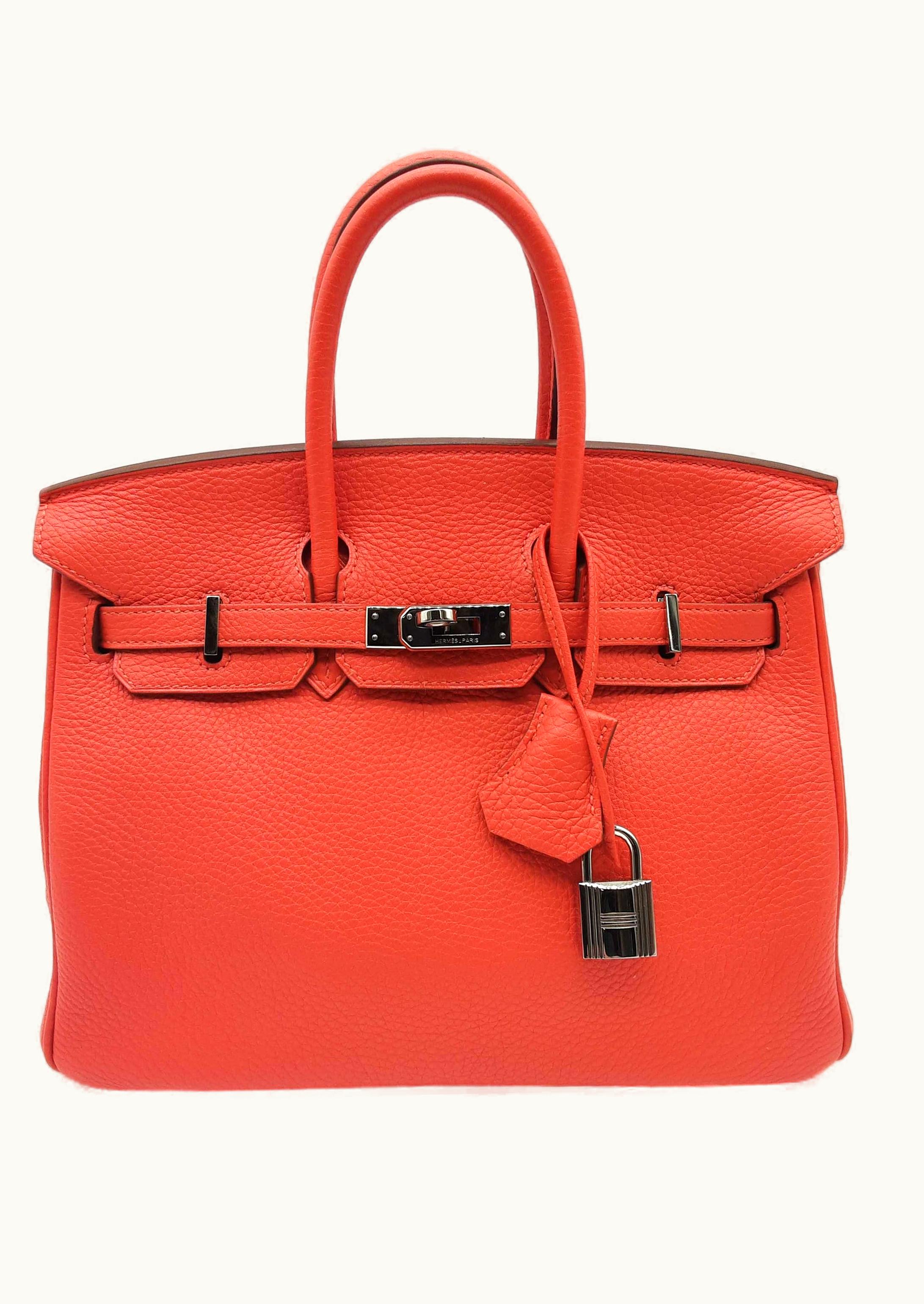 Hermès Hermès Birkin 40cm - Capucine - Clemence - Retourne - Palladium (PHW)