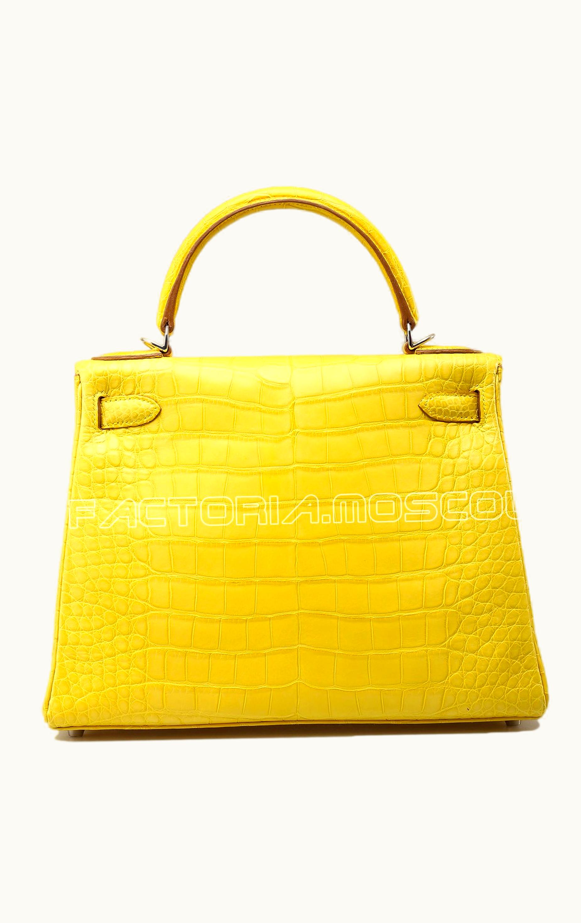 Hermès Hermès Birkin 40cm - Mimosa - Togo - Retourne - Palladium (PHW)