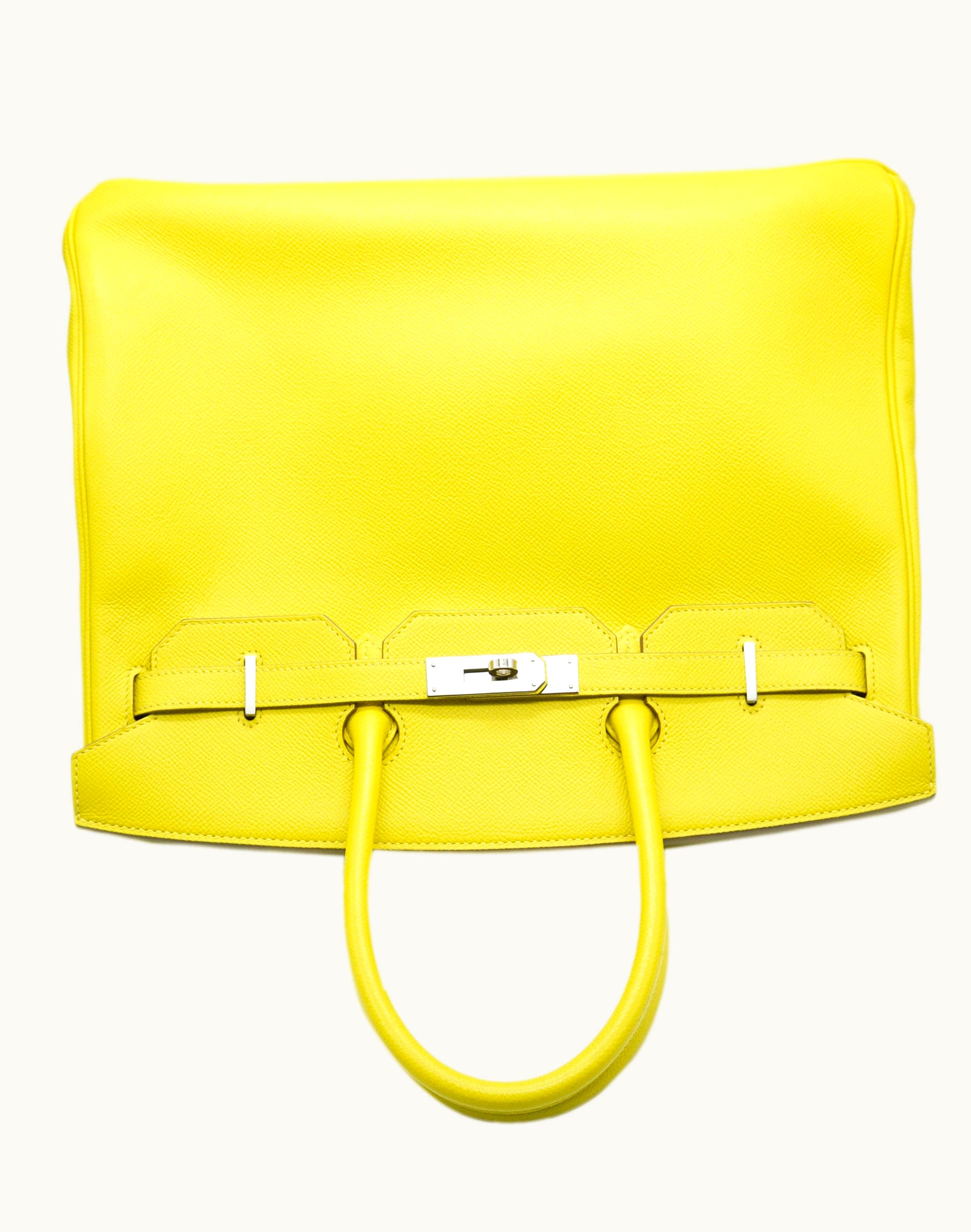 Hermès Hermès Birkin 40cm - Lime - Togo - Retourne - Palladium (PHW)