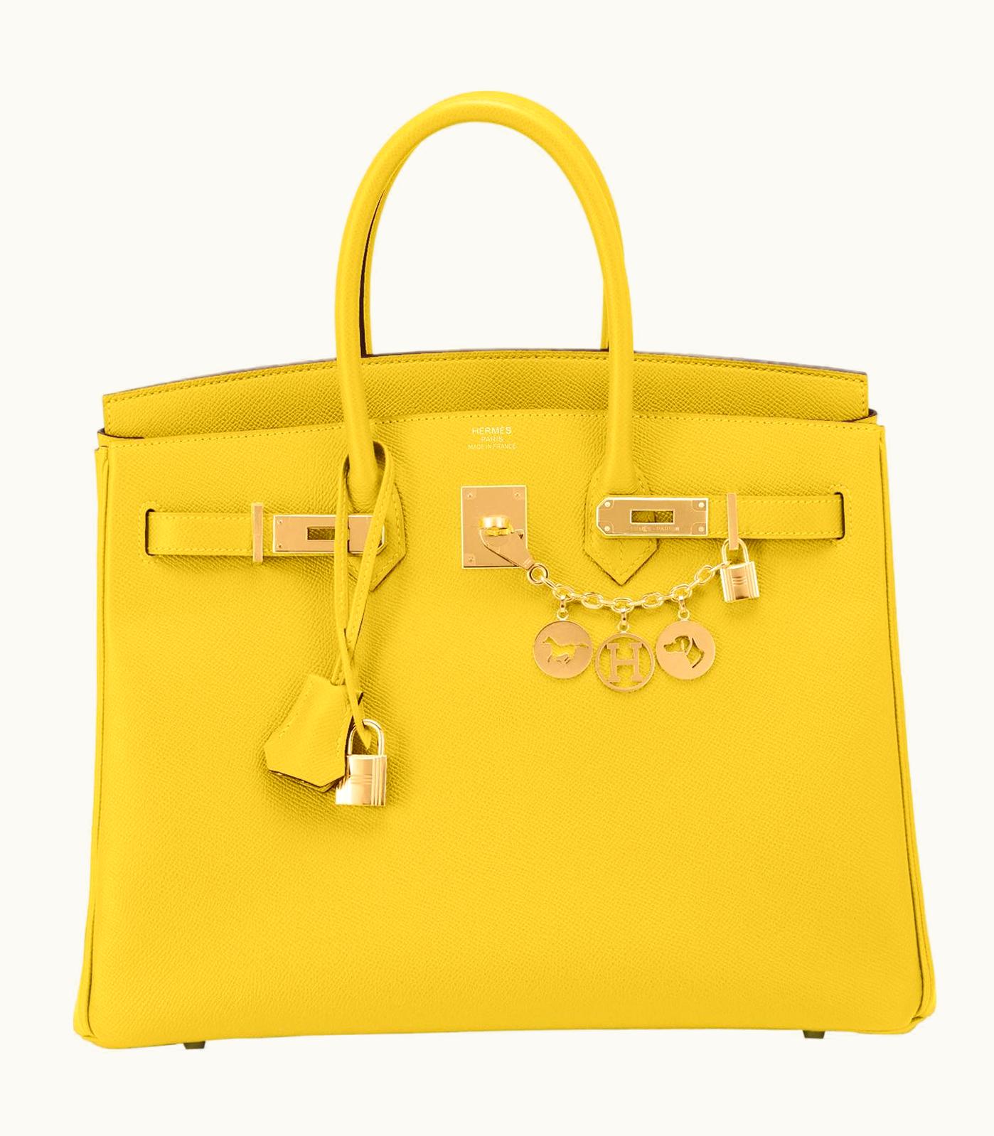 Hermès Hermès Birkin 40cm - Lime - Epsom - Retourne - Gold (GHW)