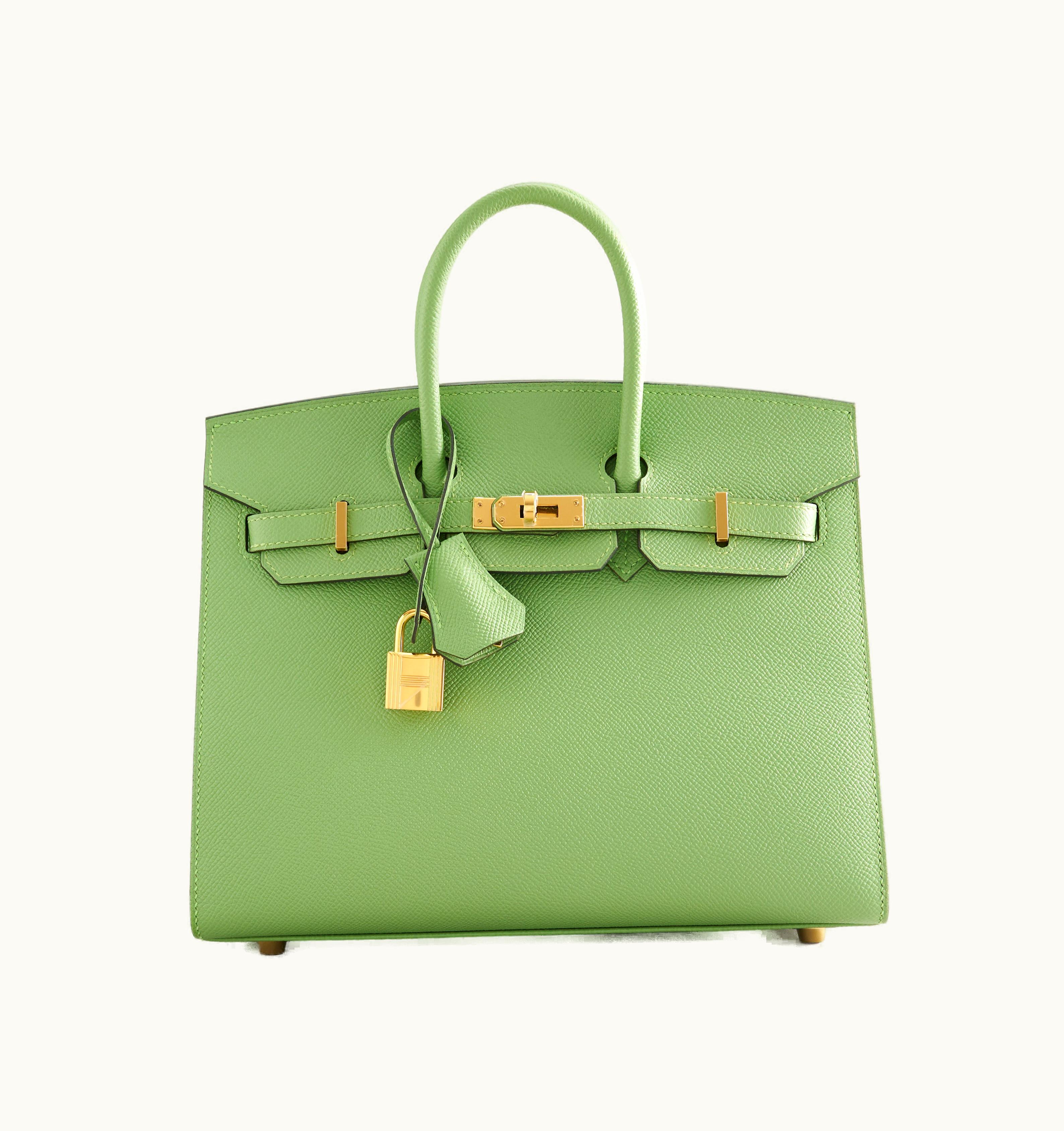 Hermès Hermès Birkin 40cm - Vert Criquet - Swift - Sellier - Gold (GHW)