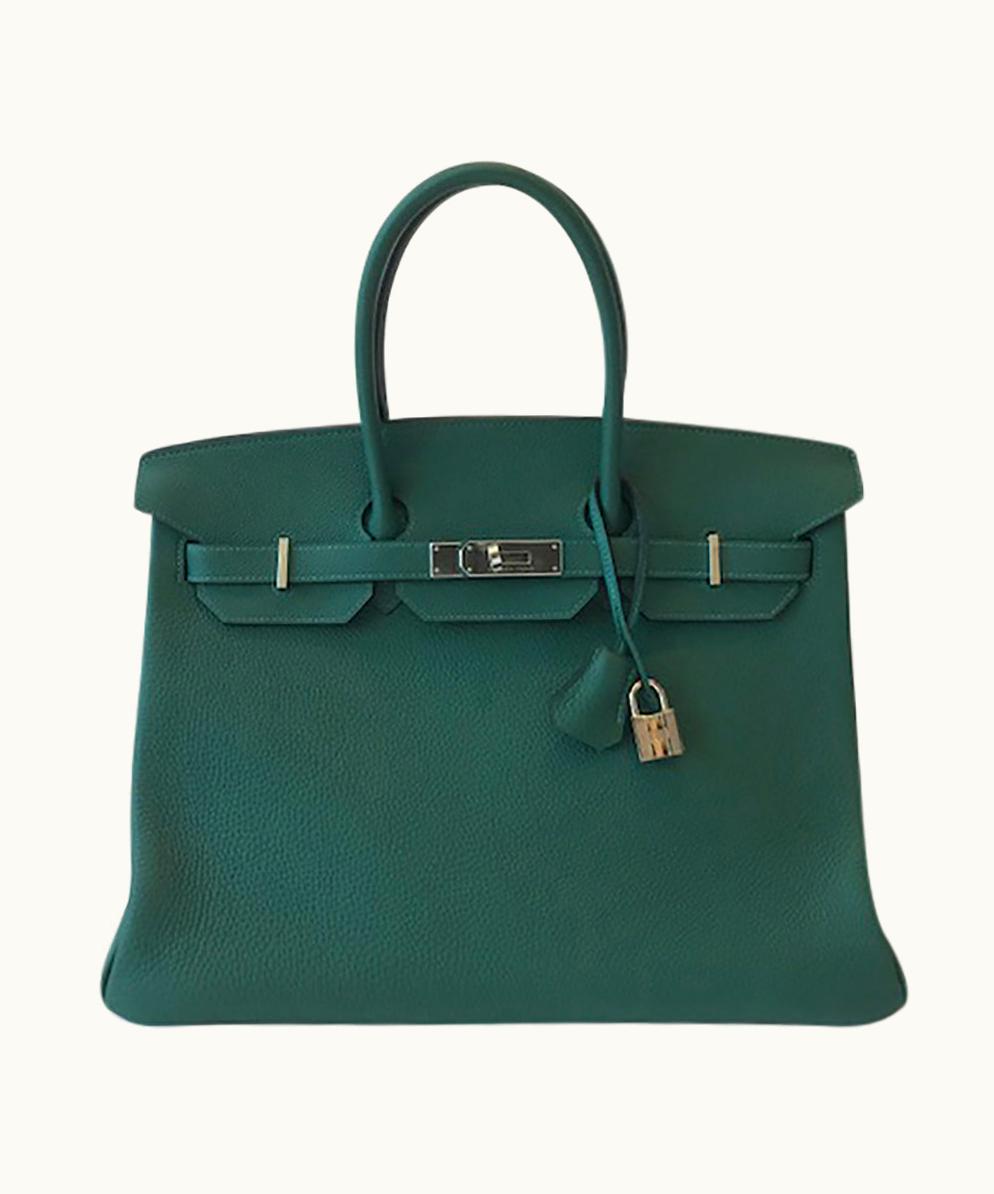 Hermès Hermès Birkin 40cm - Malachite - Togo - Sellier - Palladium (PHW)
