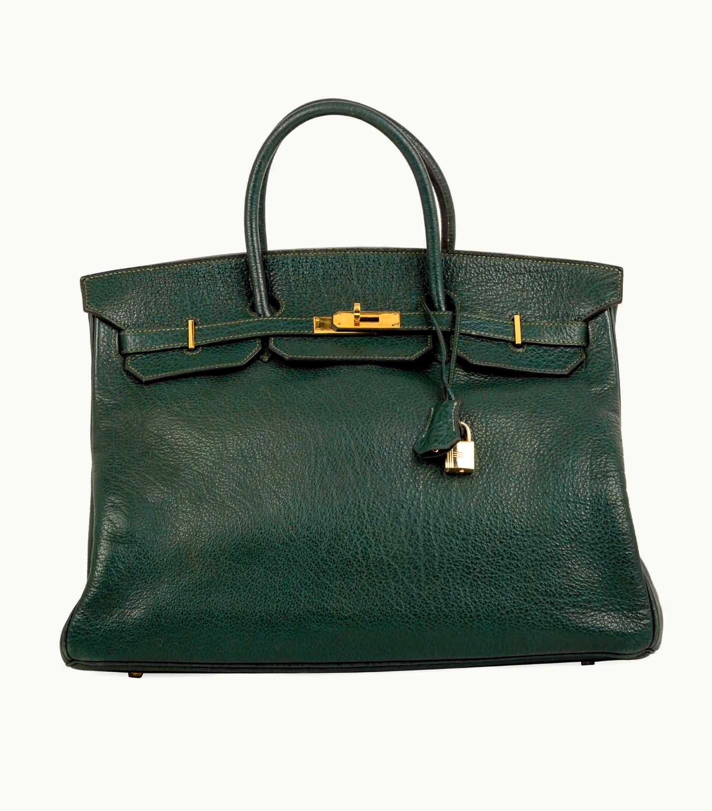 Hermès Hermès Birkin 40cm - Vert Vertigo - Togo - Retourne - Gold (GHW)