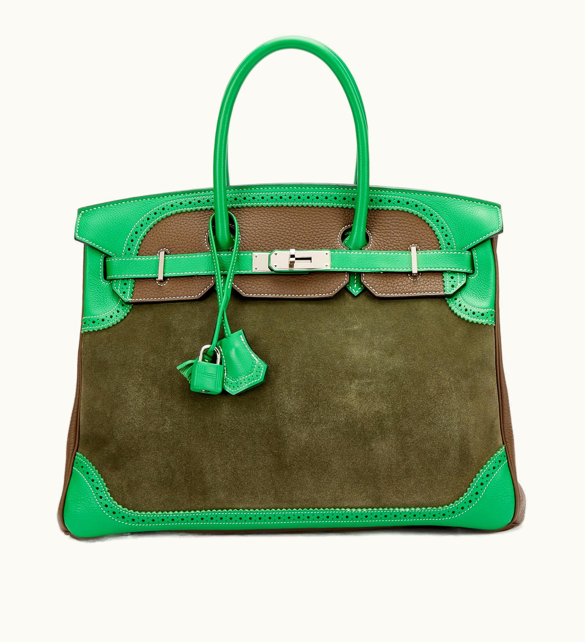 Hermès Hermès Birkin 40cm - Bambou - Swift - Retourne - Palladium (PHW)