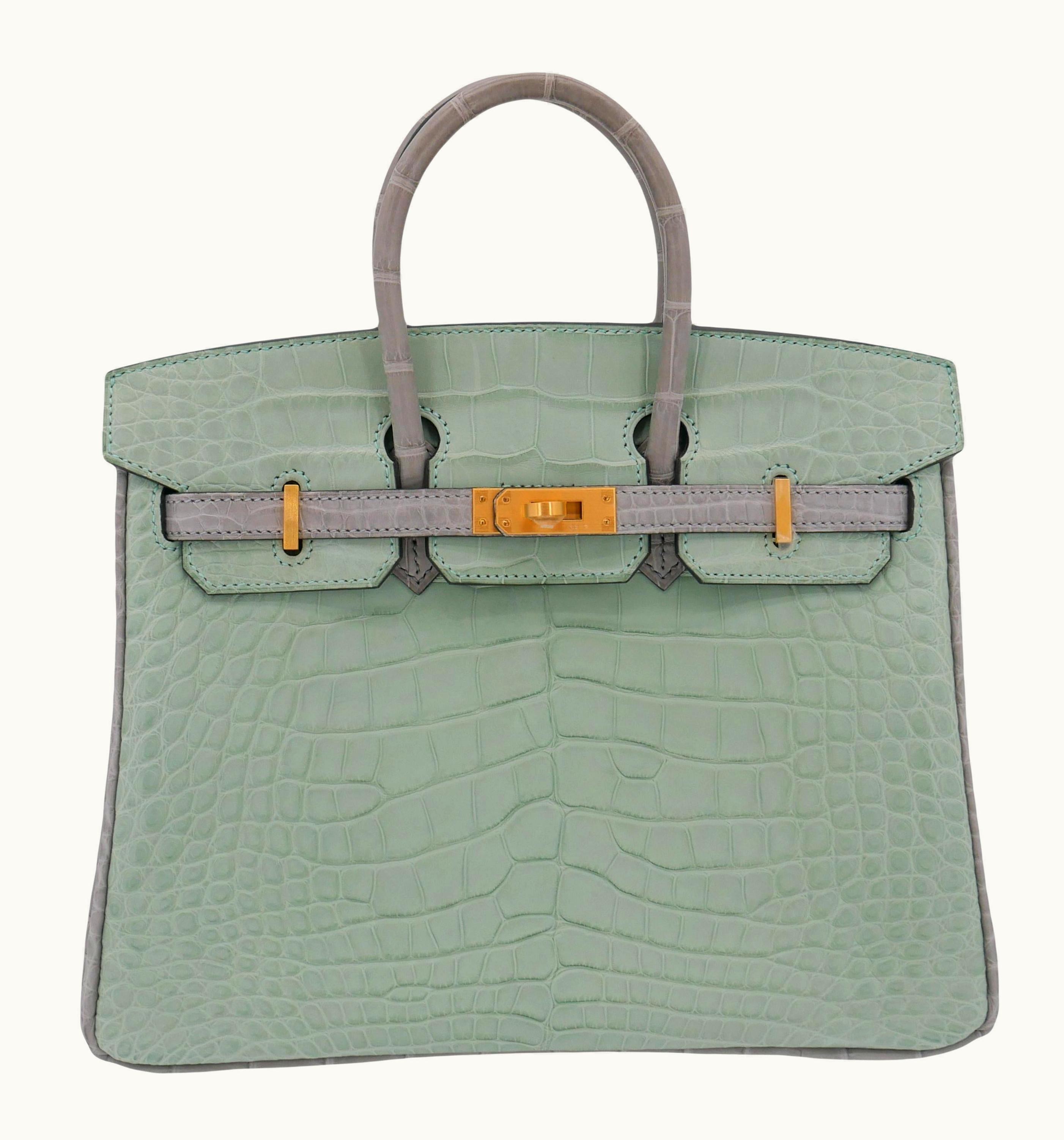 Hermès Hermès Birkin 40cm - Vert d'Eau - Epsom - Sellier - Gold (GHW)