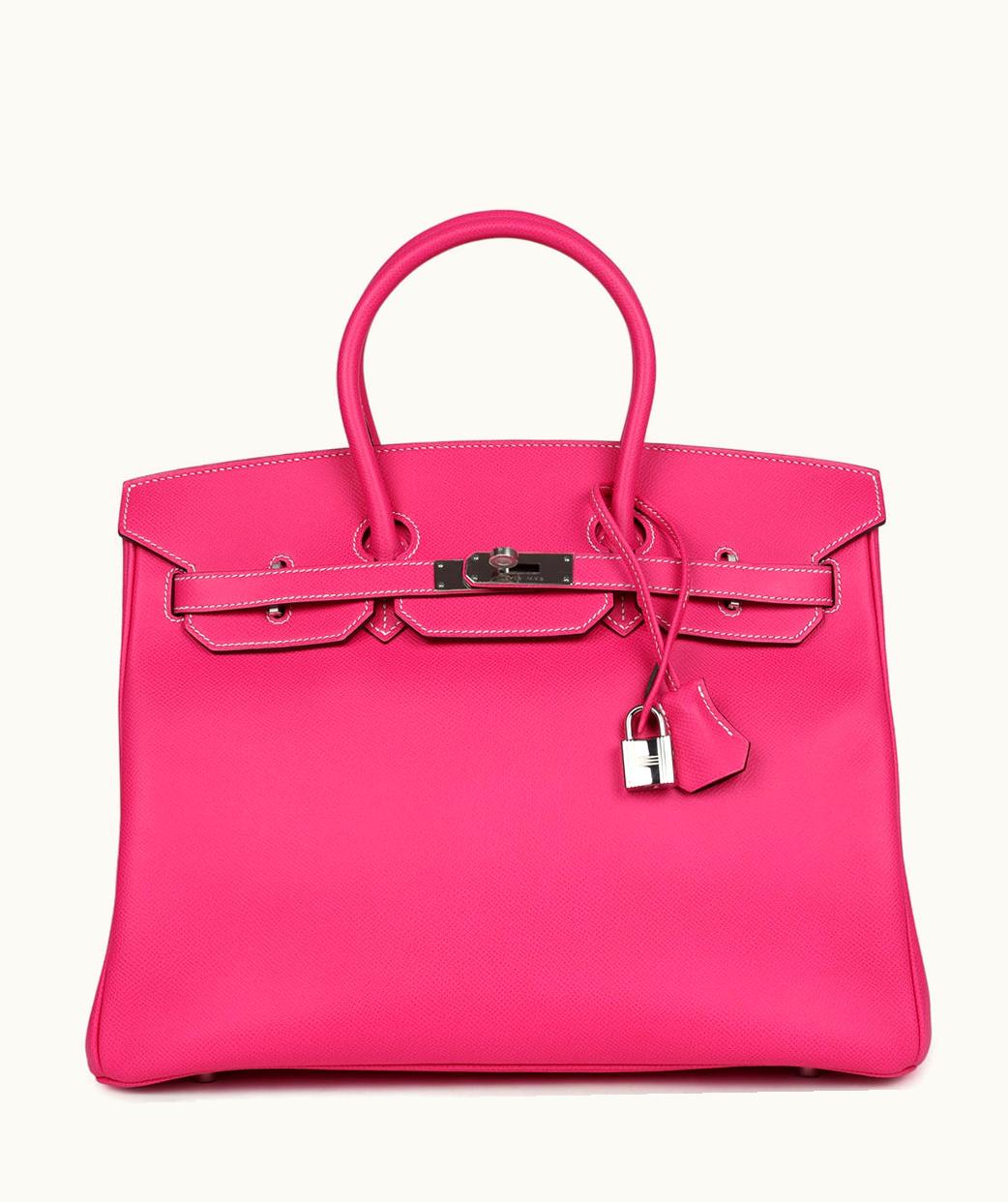 Hermès Hermès Birkin 40cm - Rose Tyrien - Epsom - Retourne - Palladium (PHW)