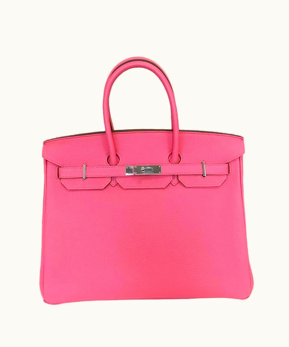 Hermès Hermès Birkin 40cm - Rose Lipstick - Swift - Retourne - Palladium (PHW)