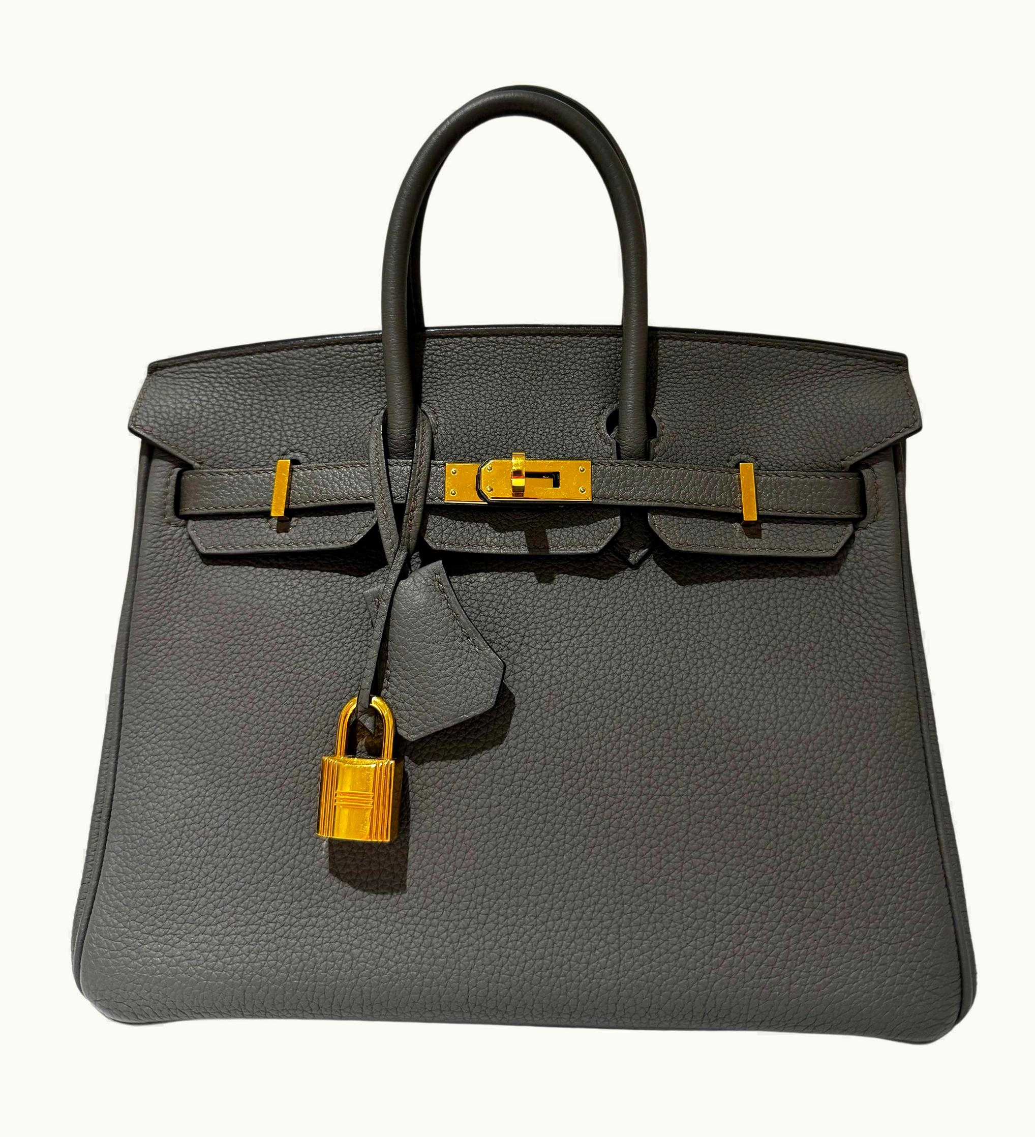 Hermès Hermès Birkin 40cm - Etain - Epsom - Sellier - Gold (GHW)