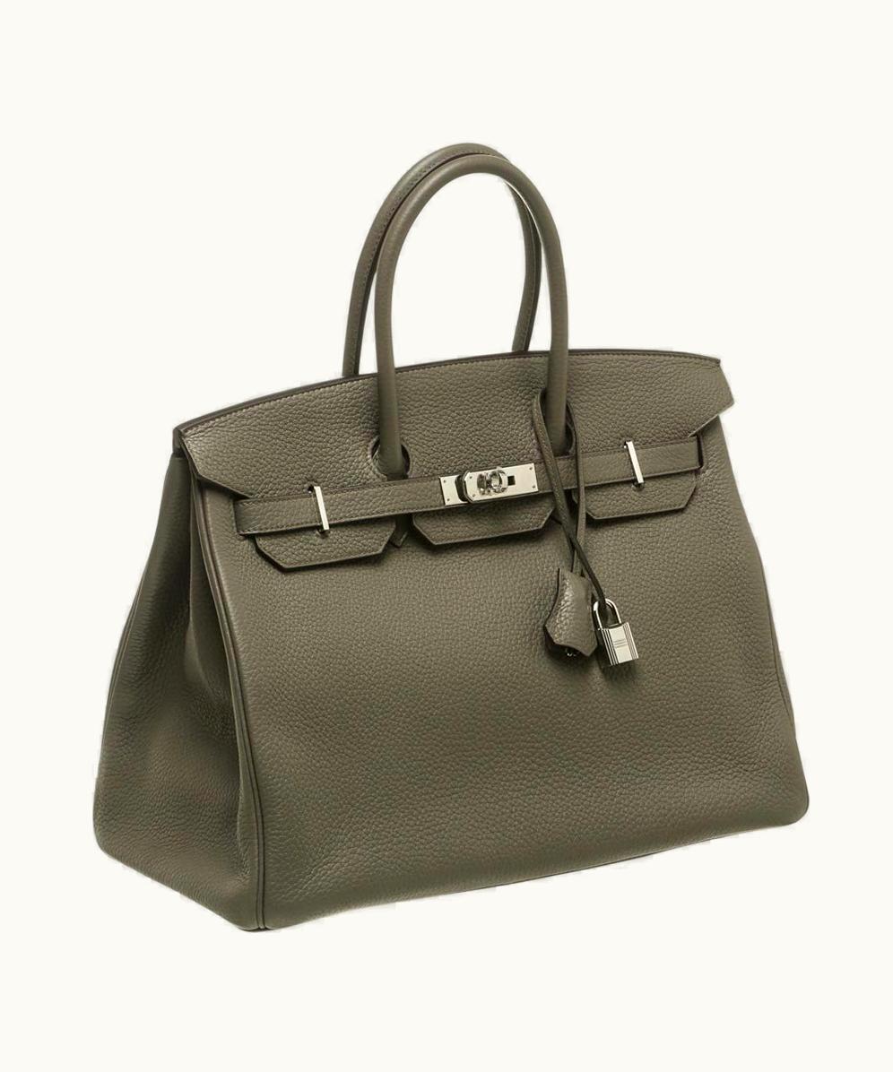 Hermès Hermès Birkin 40cm - Etain - Swift - Retourne - Palladium (PHW)