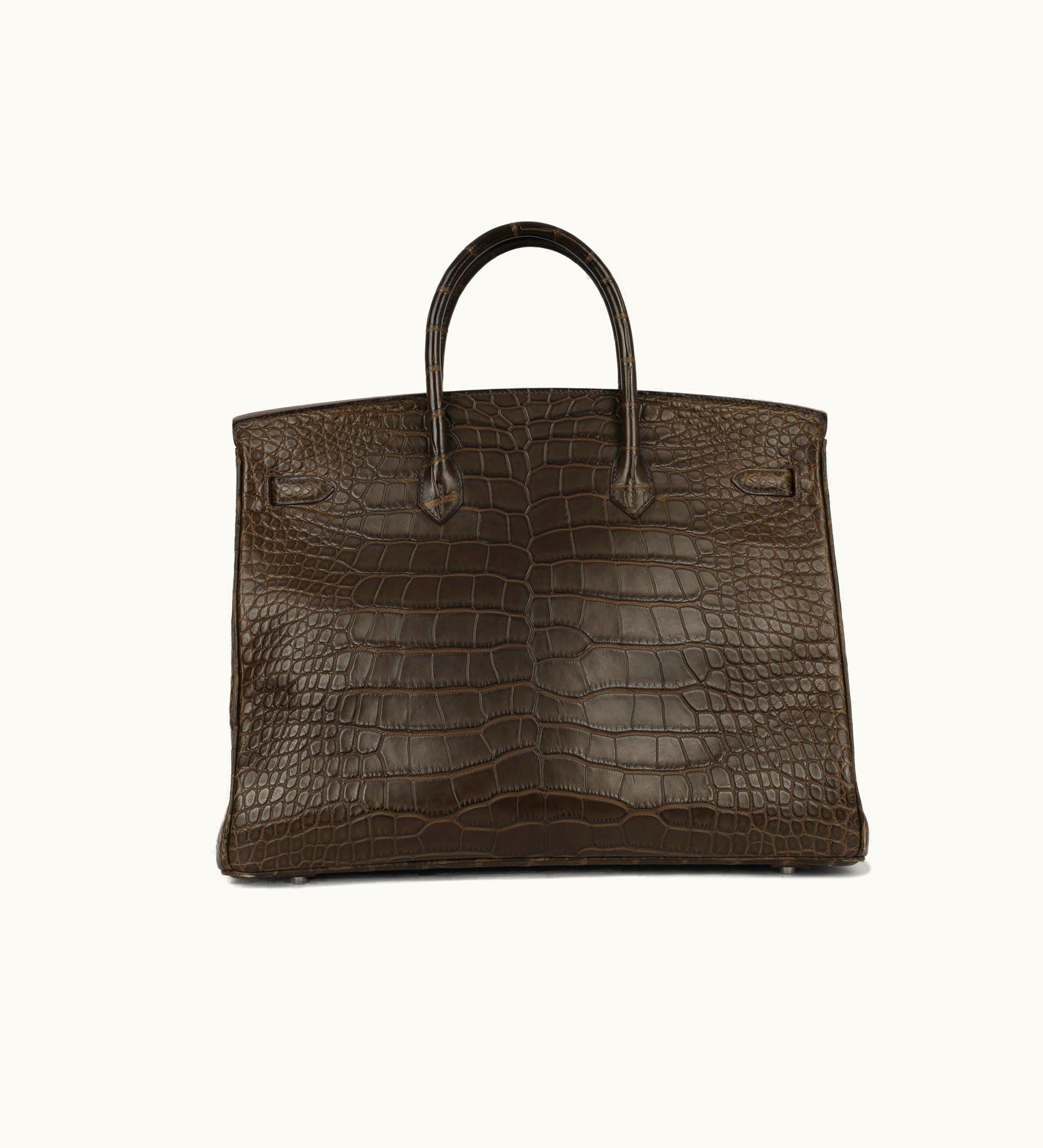 Hermès Hermès Birkin 40cm - Havane - Swift - Retourne - Palladium (PHW)