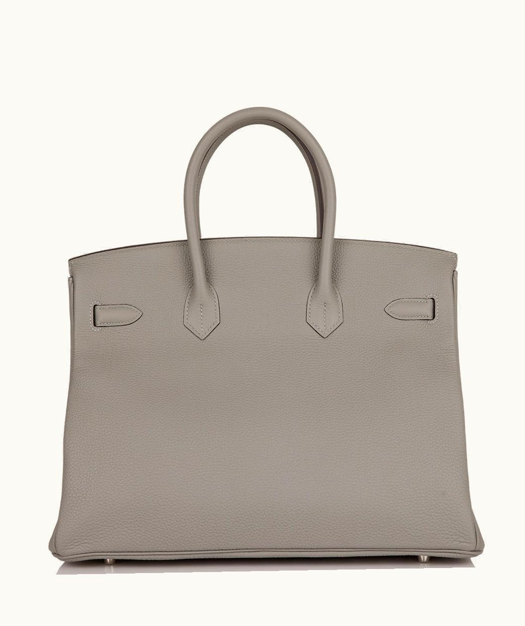 Hermès Hermès Birkin 40cm - Gris Mouette - Epsom - Retourne - Palladium (PHW)