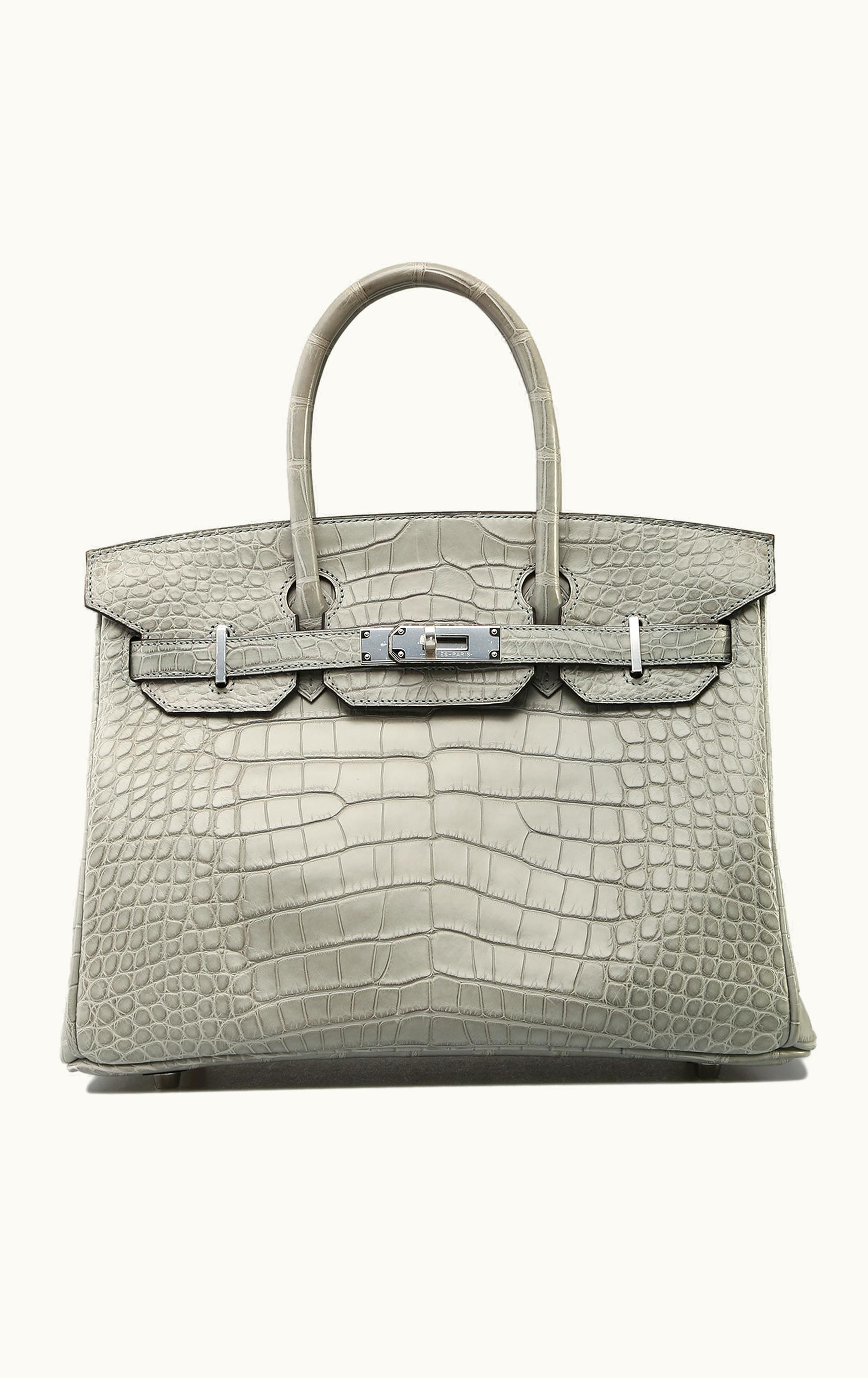 Hermès Hermès Birkin 40cm - Gris Perle - Clemence - Retourne - Palladium (PHW)
