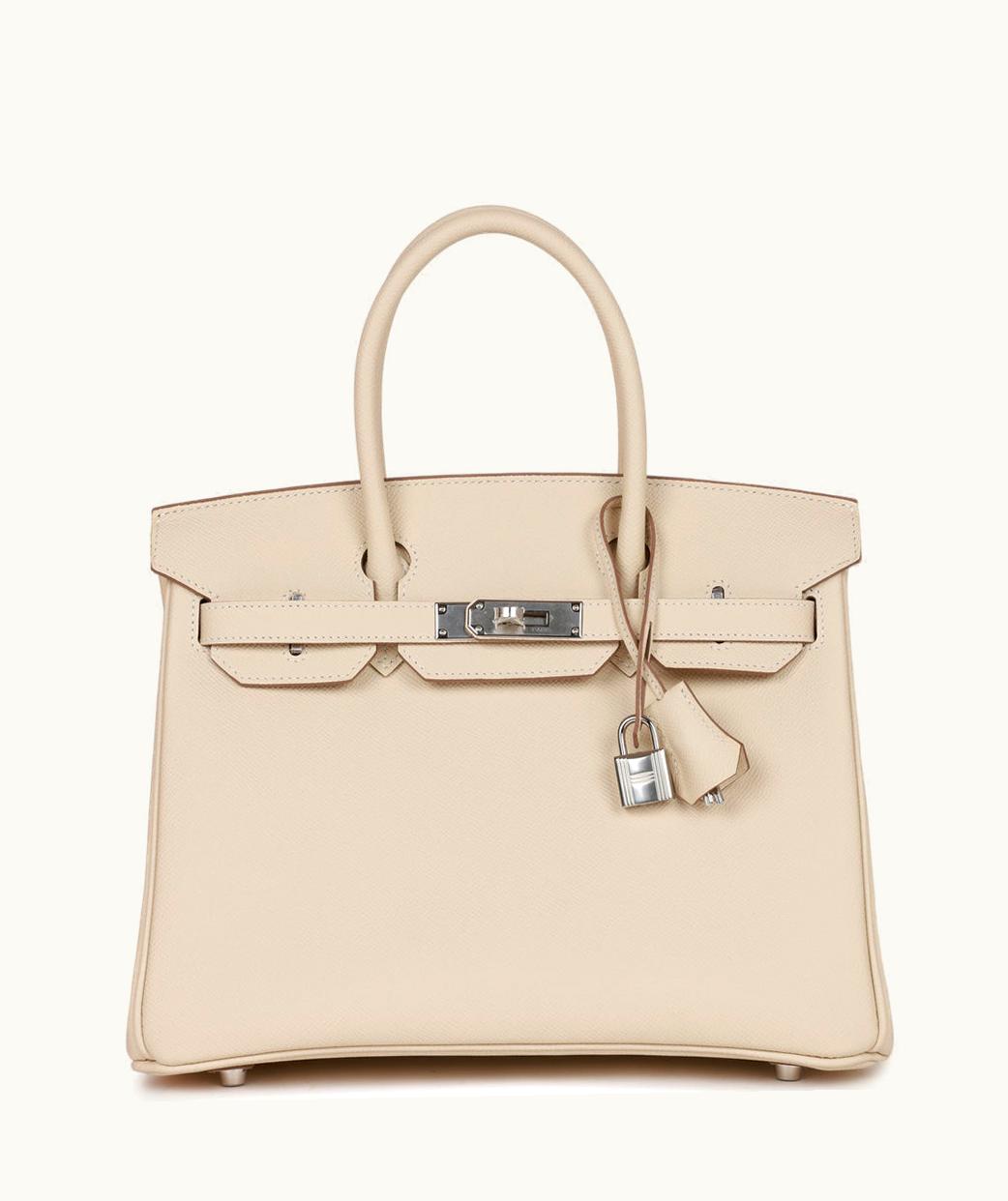 Hermès Hermès Birkin 40cm - Craie - Swift - Retourne - Palladium (PHW)