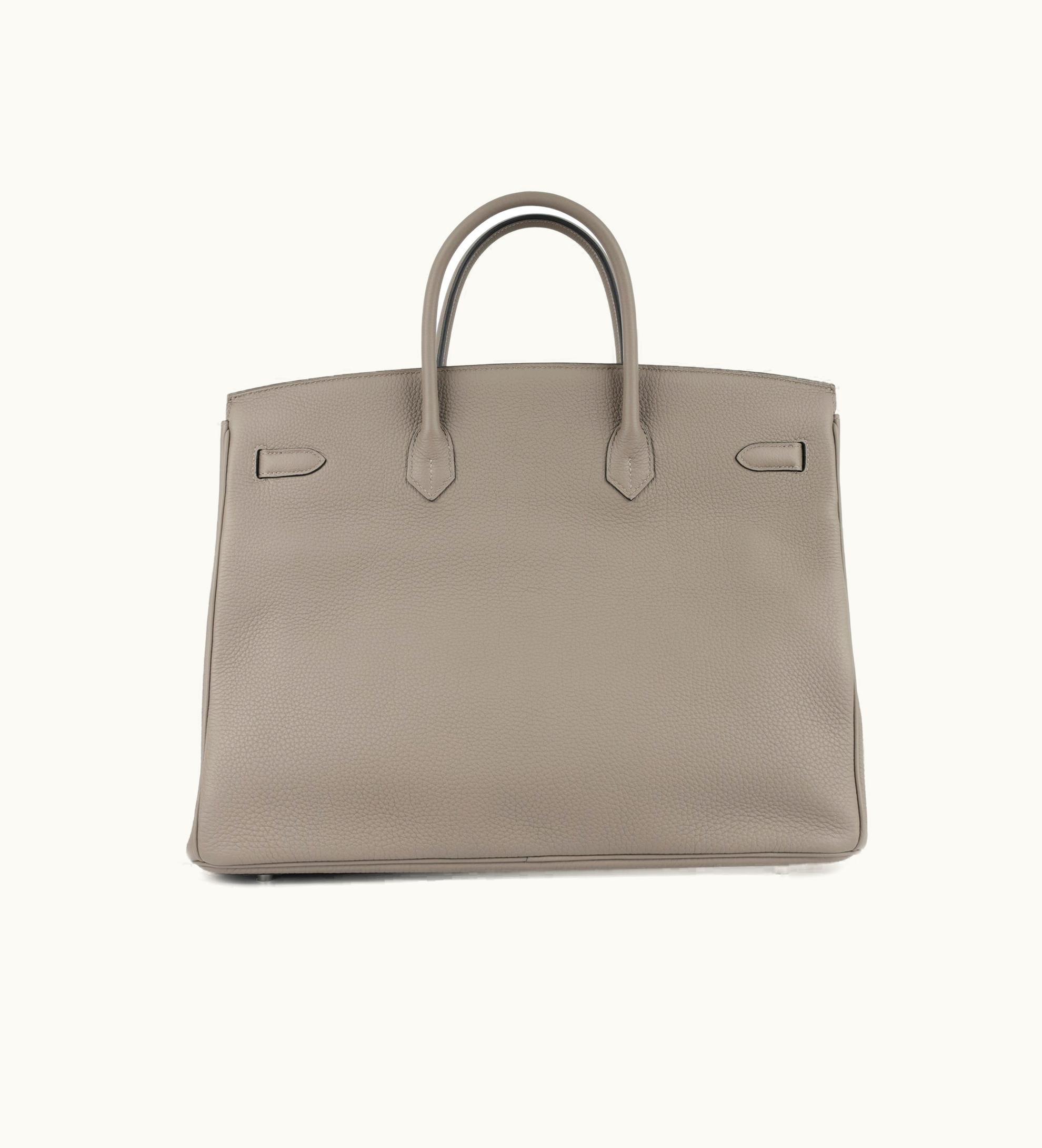 Hermès Hermès Birkin 40cm - Gris Asphalte - Clemence - Sellier - Palladium (PHW)