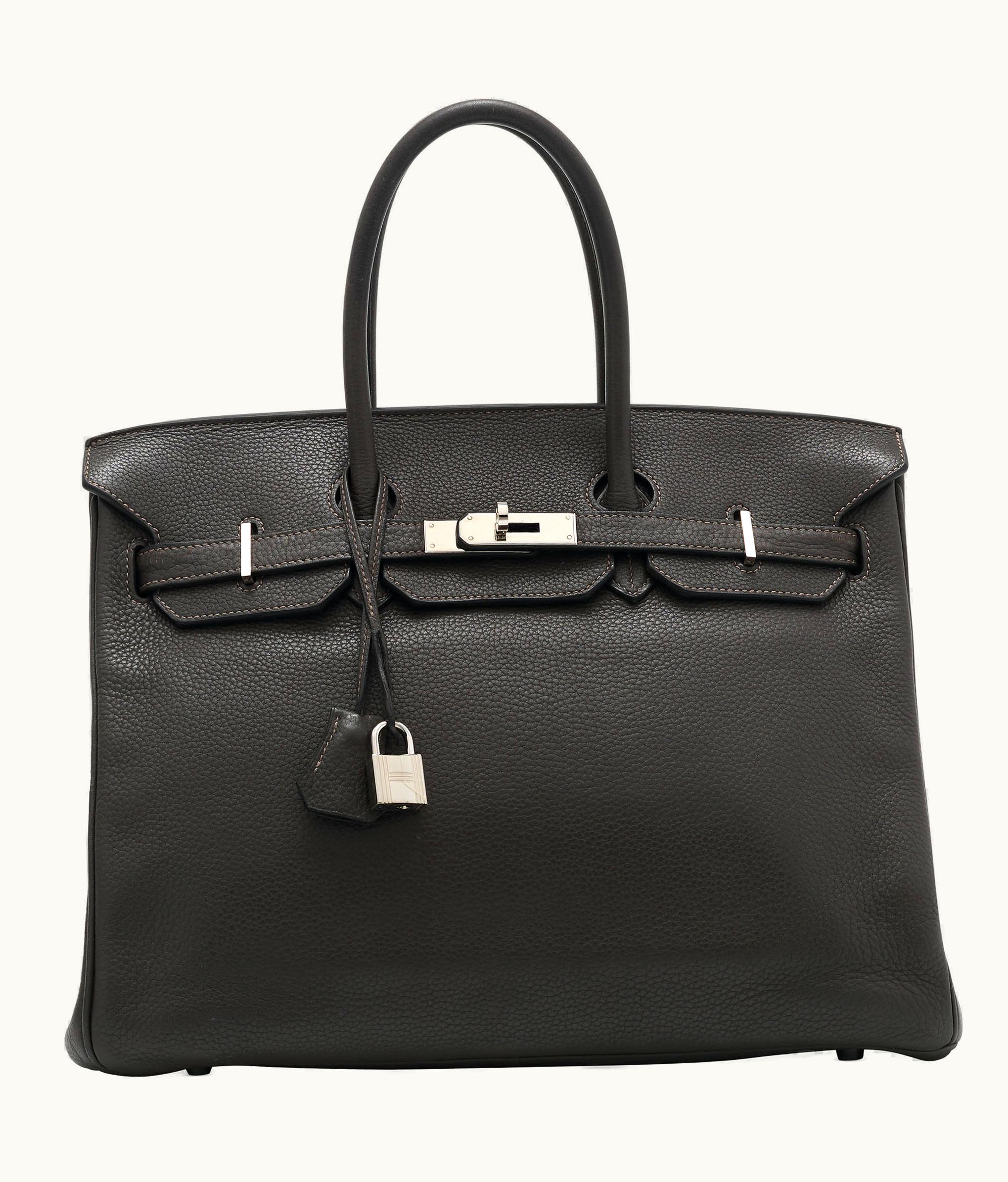 Hermès Hermès Birkin 40cm - Graphite - Togo - Retourne - Palladium (PHW)